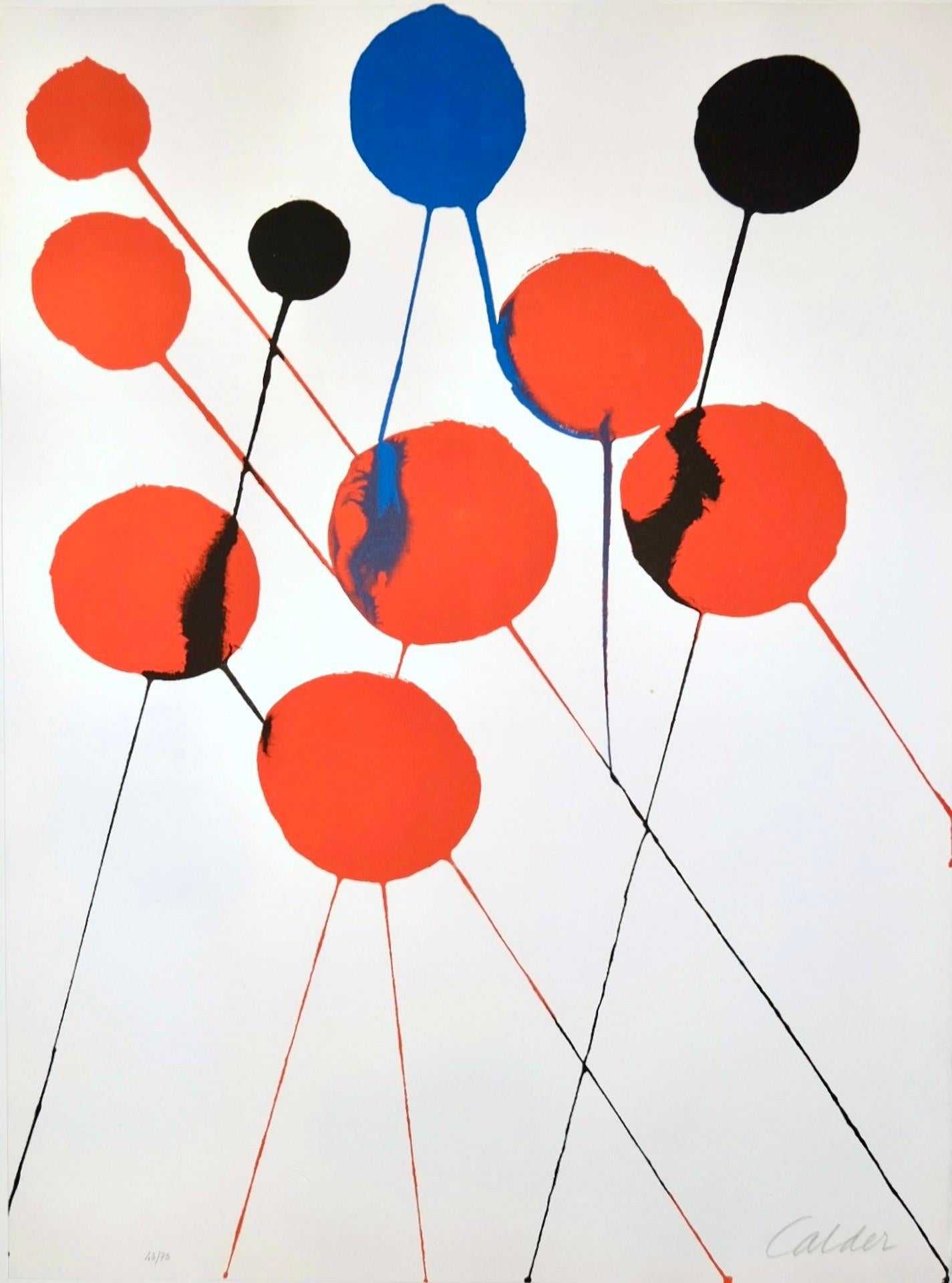 Ballons Dégoulinés (Bulles D'air) - Print by Alexander Calder