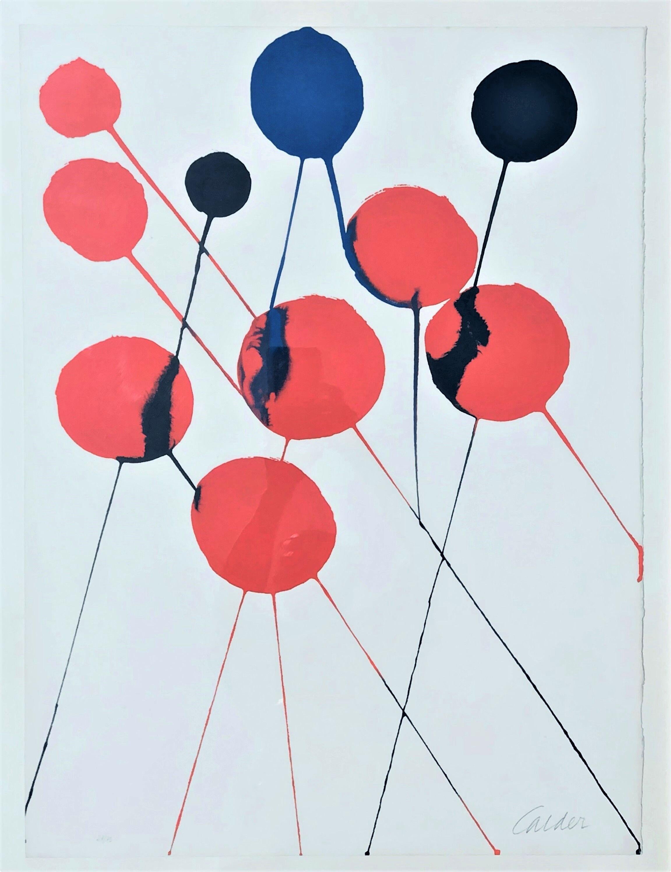 Alexander Calder Abstract Print - Balloons