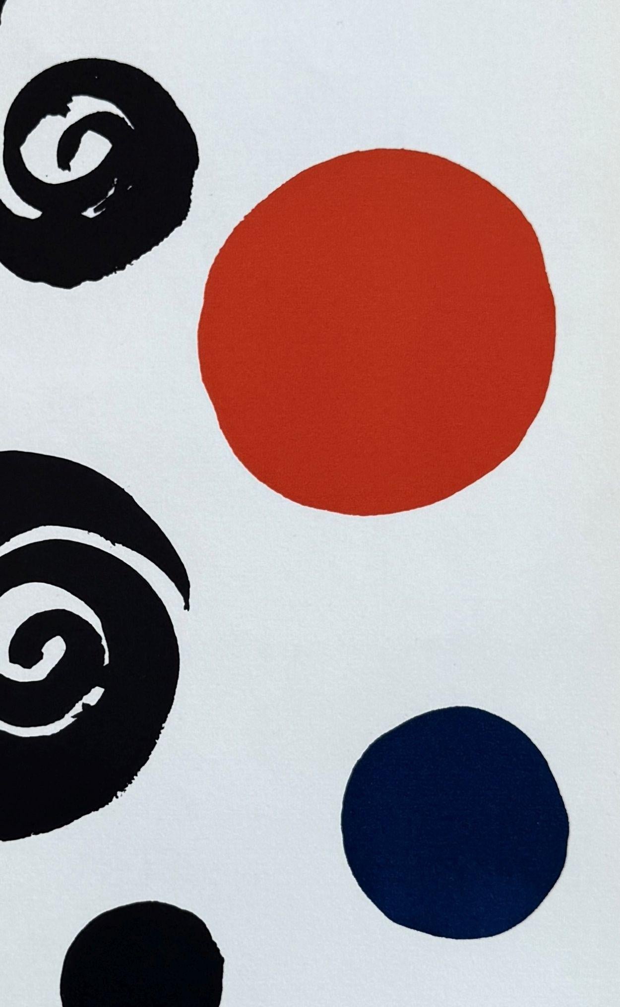 Balloons & Spirals - Lithograph, 1965 - Abstract Print by Alexander Calder