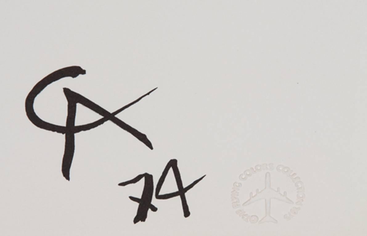 Beastie, Flying Colors for Braniff Airlines, Lithograph by Alexander Calder For Sale 1