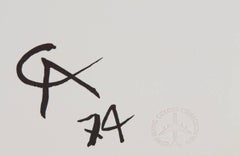 Beastie, Flying Colors for Braniff Airlines, Lithograph by Alexander Calder