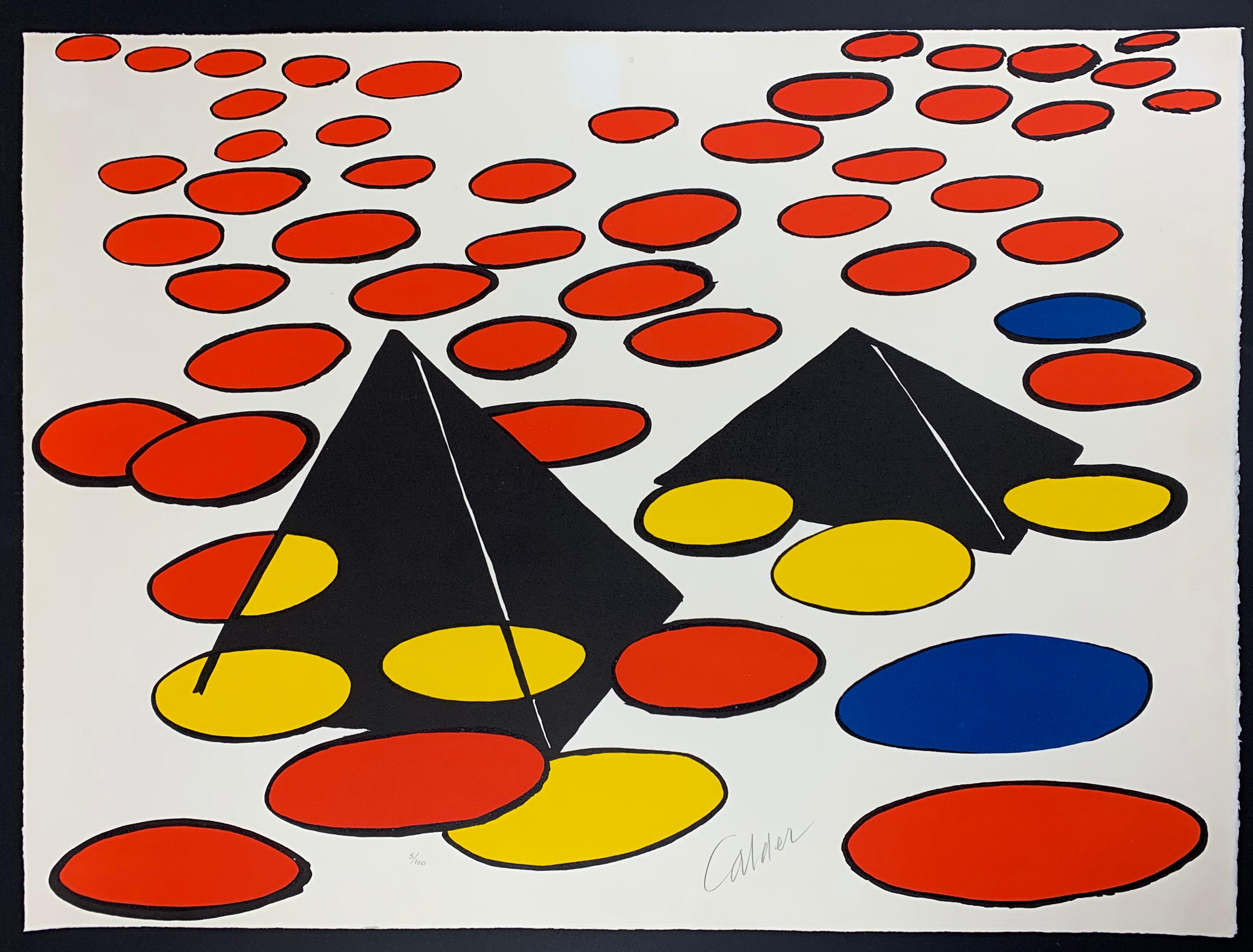 Black Pyramids - Print by Alexander Calder