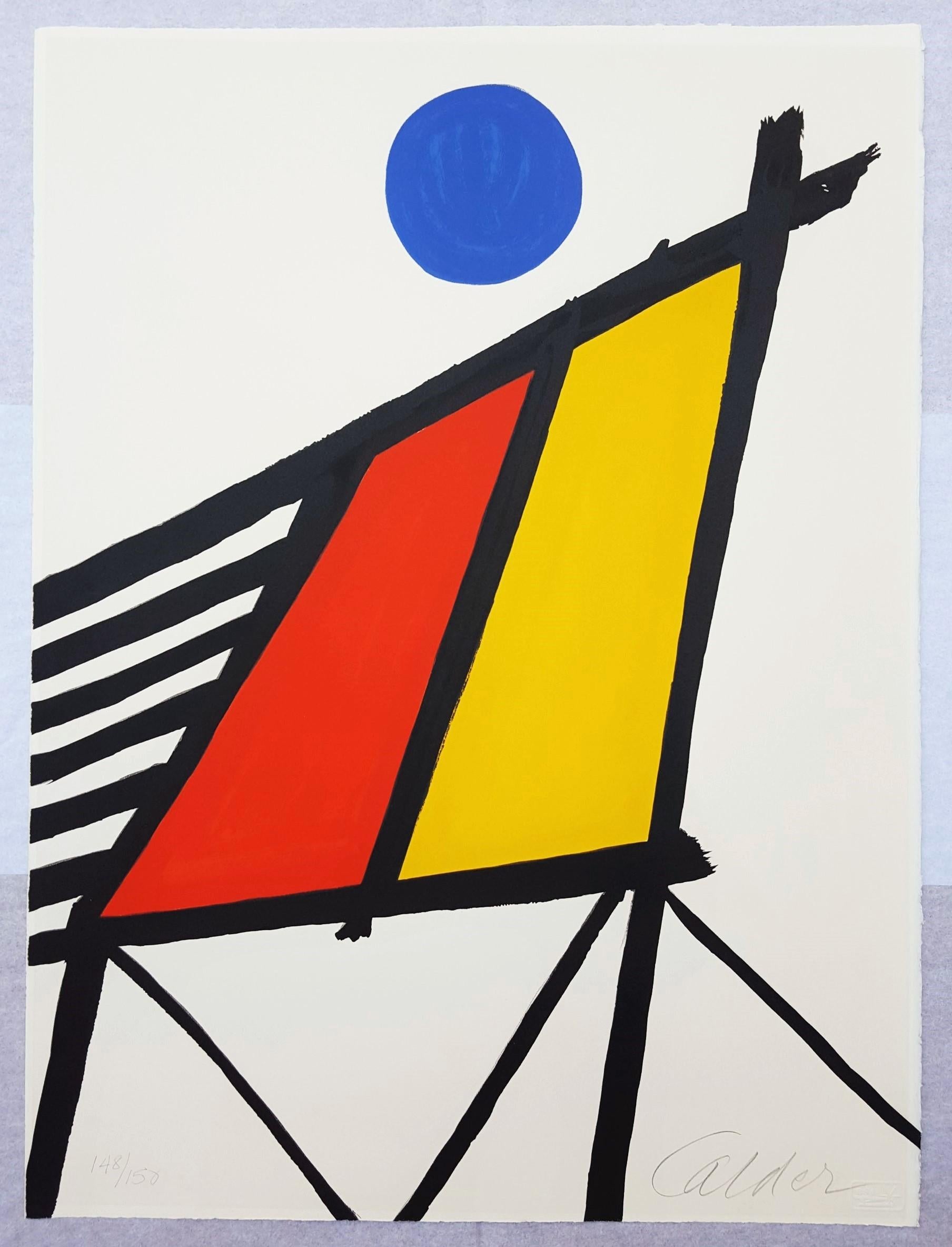Blue Sun - Print by Alexander Calder