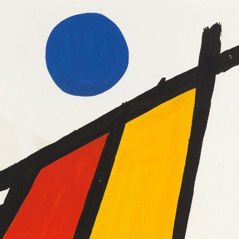 Blue Sun -- Print, Lithorgaph, Abstract by Alexander Calder 2