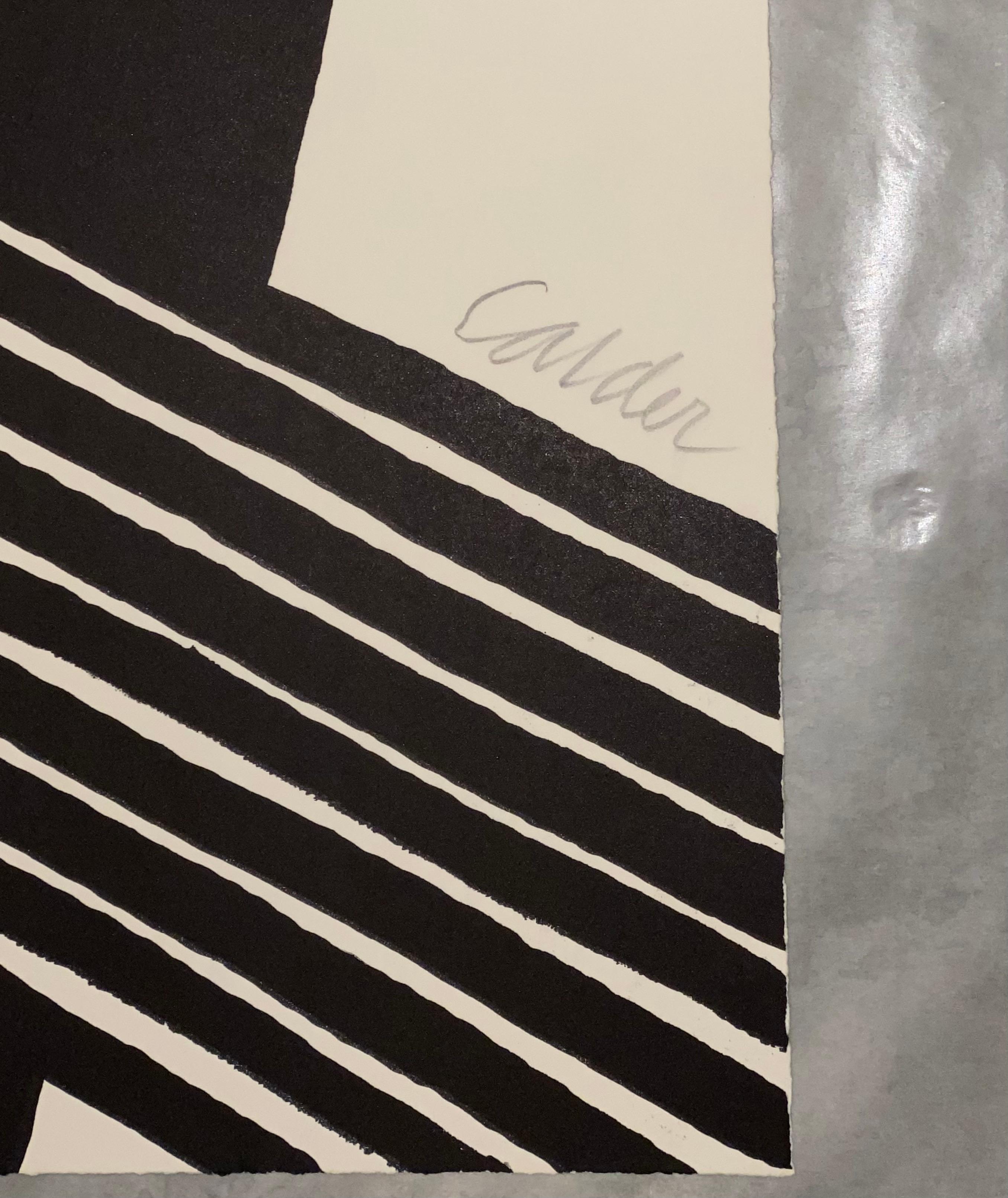 Phrygienische Haube und Eisenstange – Print von Alexander Calder