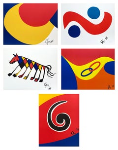 Braniff International Airways Flying Colors (fünf Kunstwerke), Alexander Calder