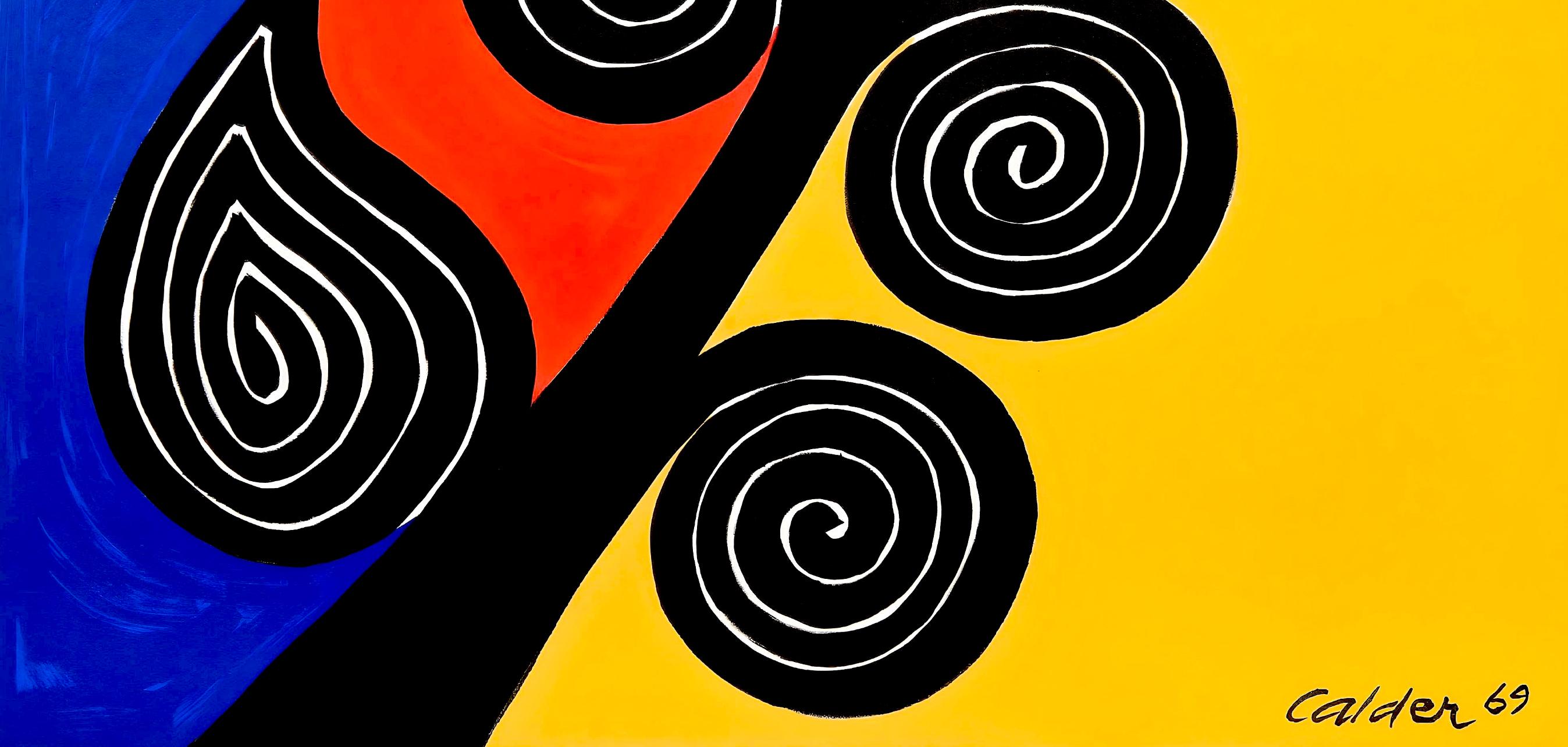 Calder, Autumn Harvest, The Collector's Guild Ltd. (after) - Yellow Abstract Print by Alexander Calder