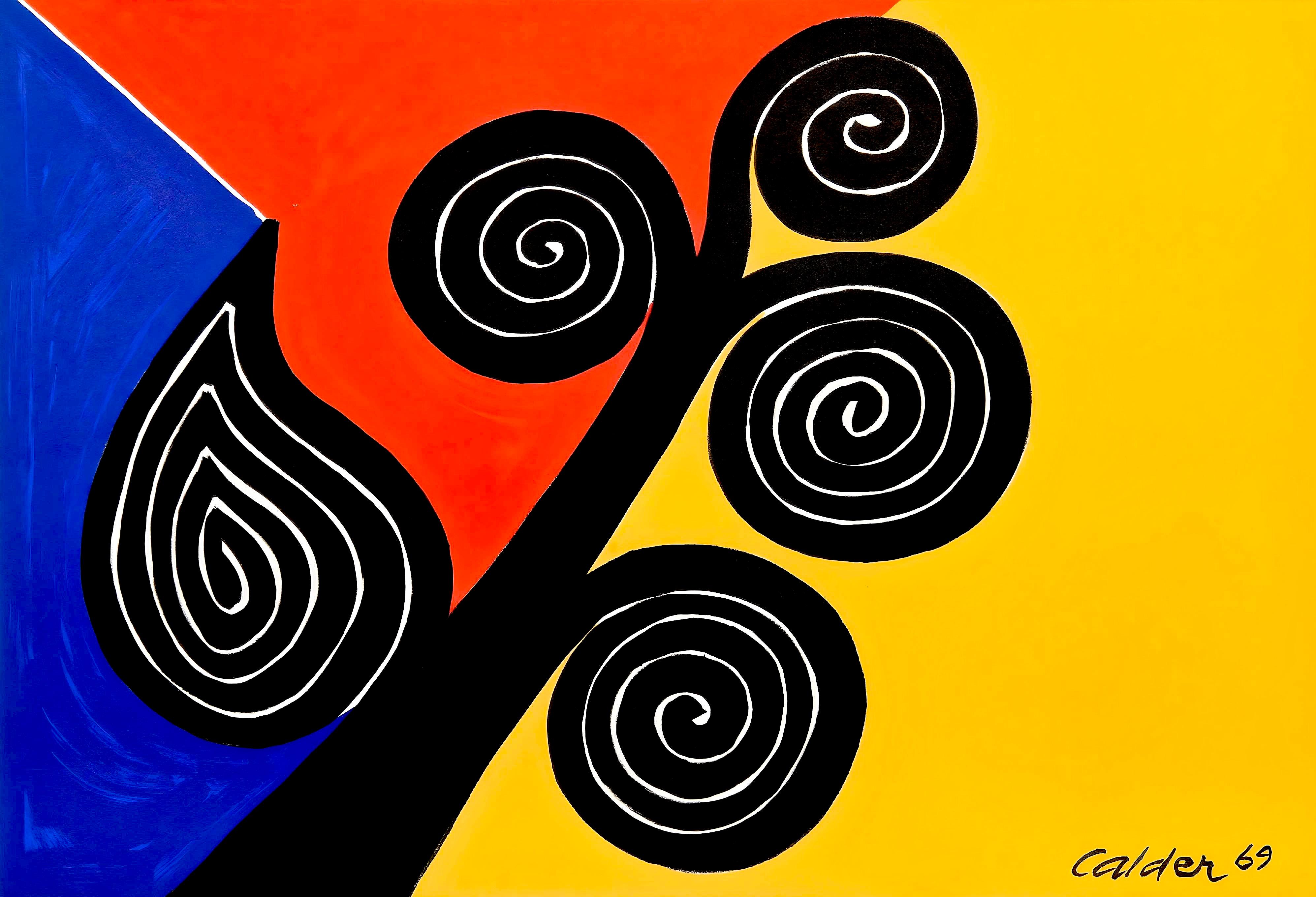 Alexander Calder Abstract Print - Calder, Autumn Harvest, The Collector's Guild Ltd. (after)
