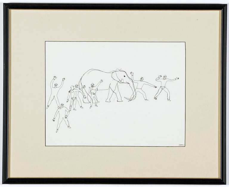 Calder Circus, complete Set of 16 lithographs after the original drawings - Modern Print by (after) Alexander Calder
