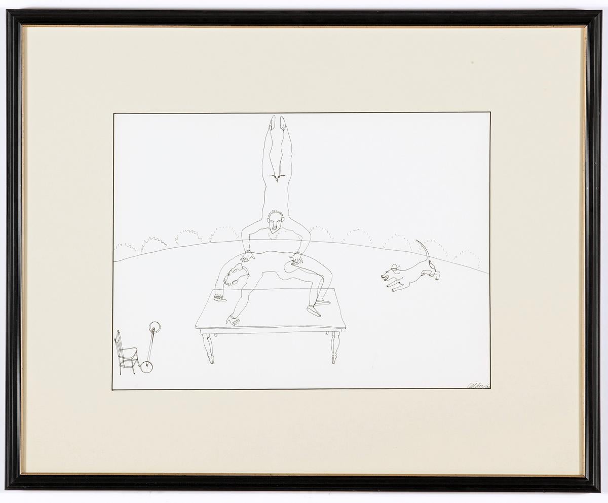 Calder Circus:: vollständiger Satz von 16 Lithographien nach den Originalzeichnungen (Beige), Animal Print, von (after) Alexander Calder
