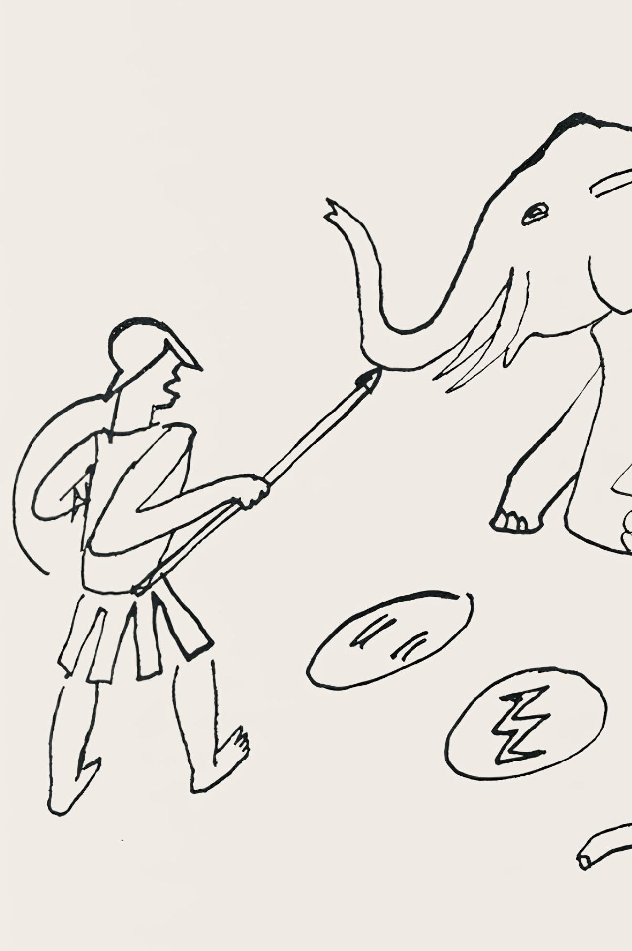 Calder, Komposition, Ein Bestiary (after) – Print von Alexander Calder