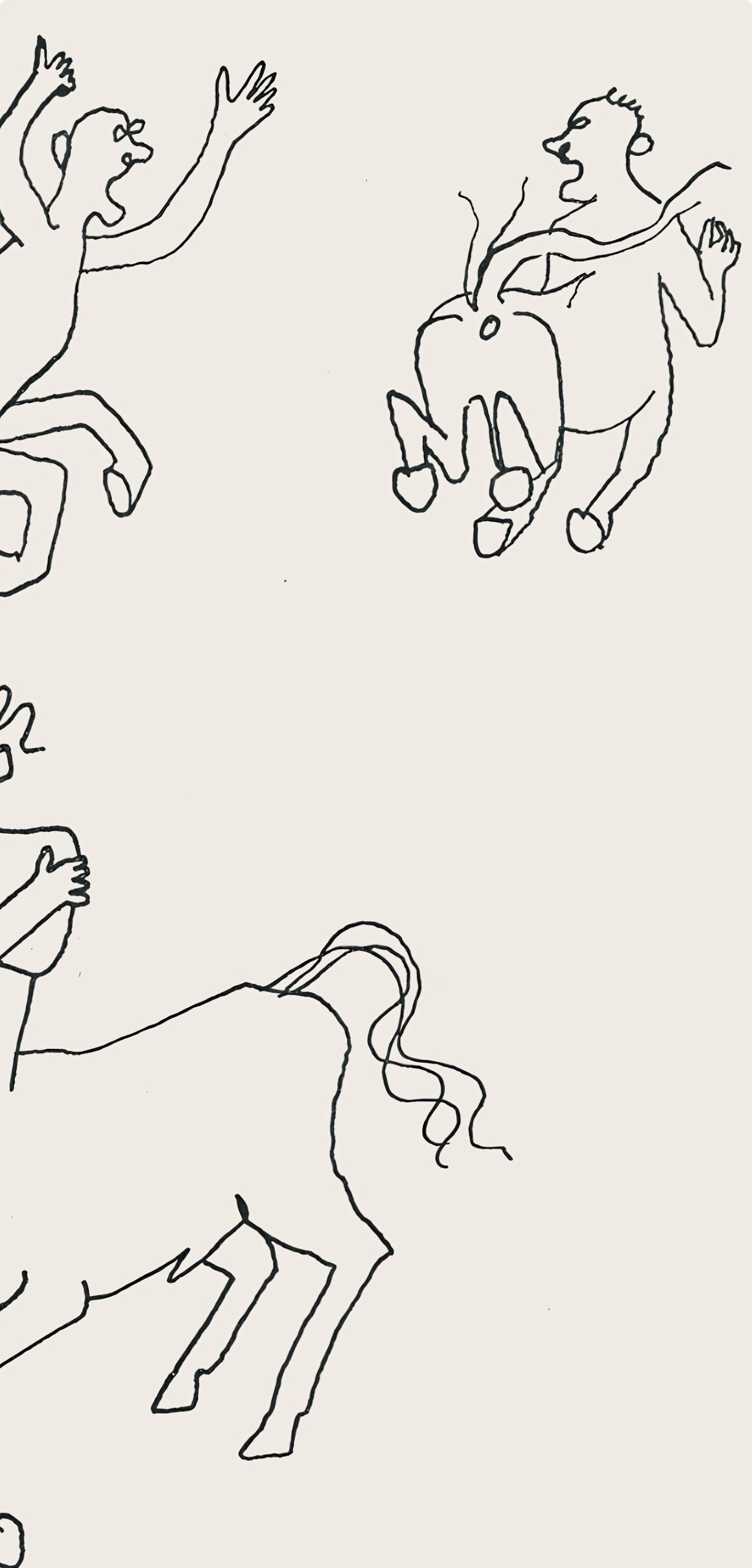 Calder, Composition, A Bestiary (après) - Surréalisme Print par Alexander Calder