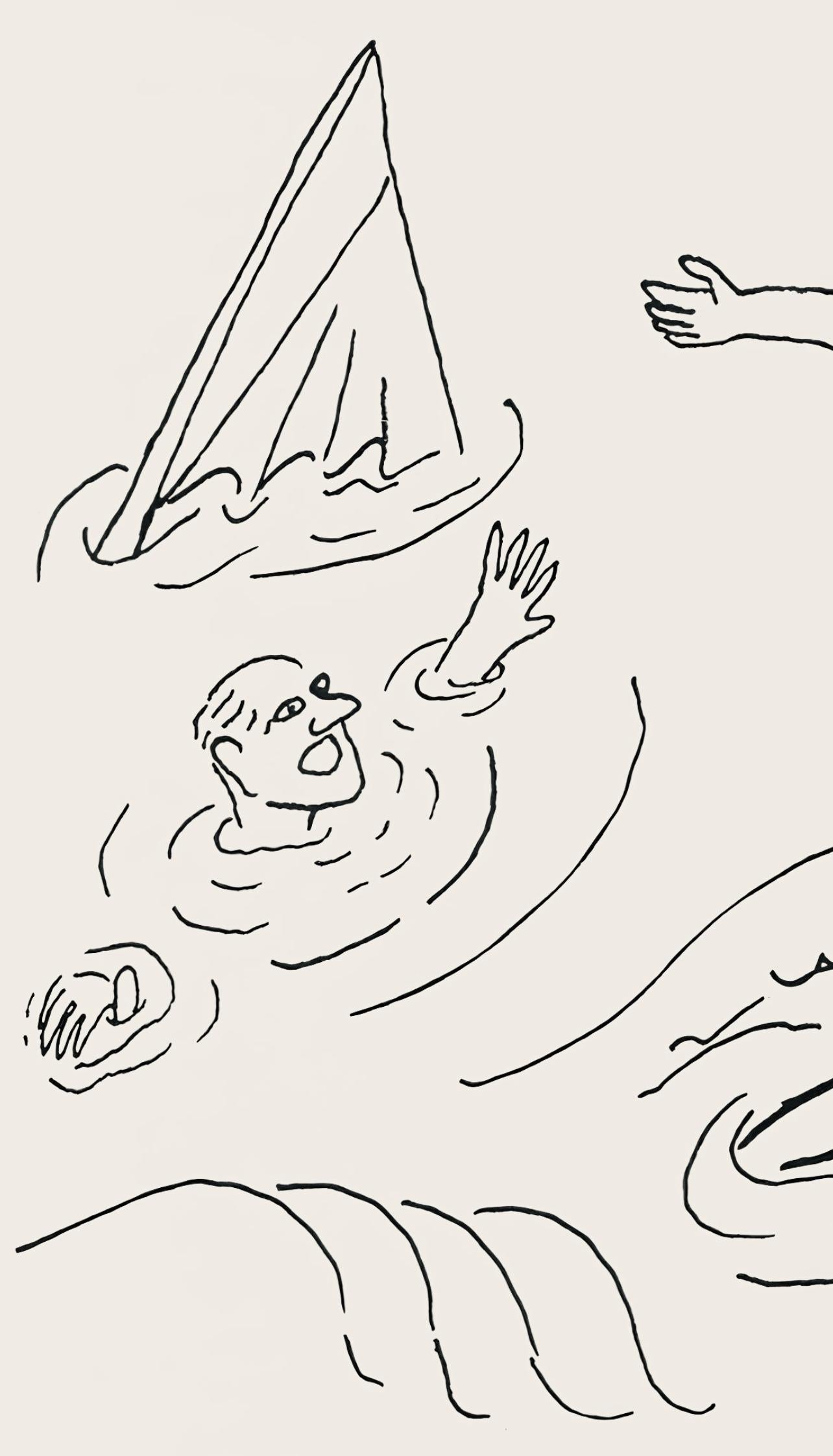 Calder, Composition, A Bestiary (après) - Surréalisme Print par Alexander Calder