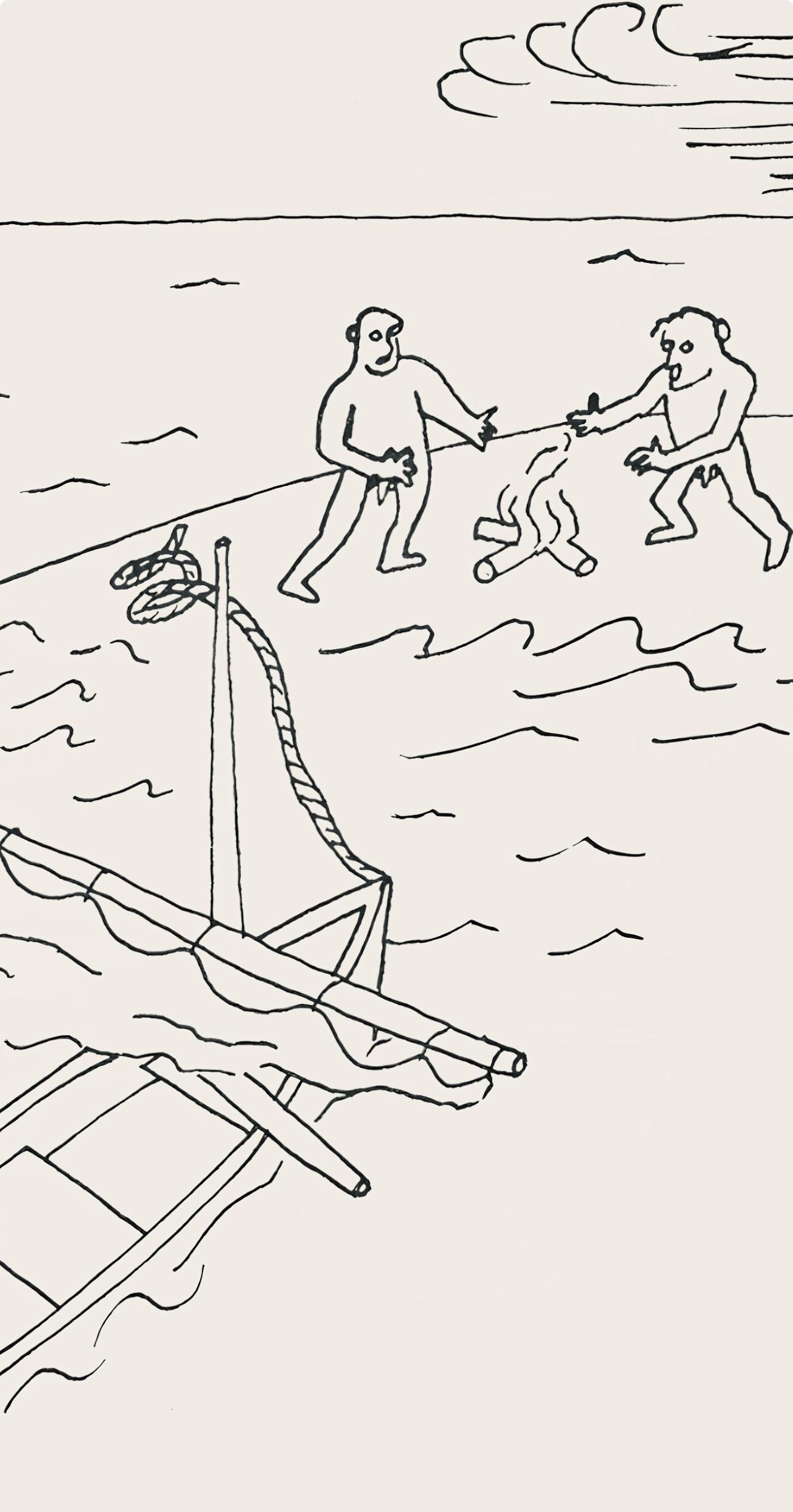 Calder, Komposition, Ein Bestiary (after) (Surrealismus), Print, von Alexander Calder