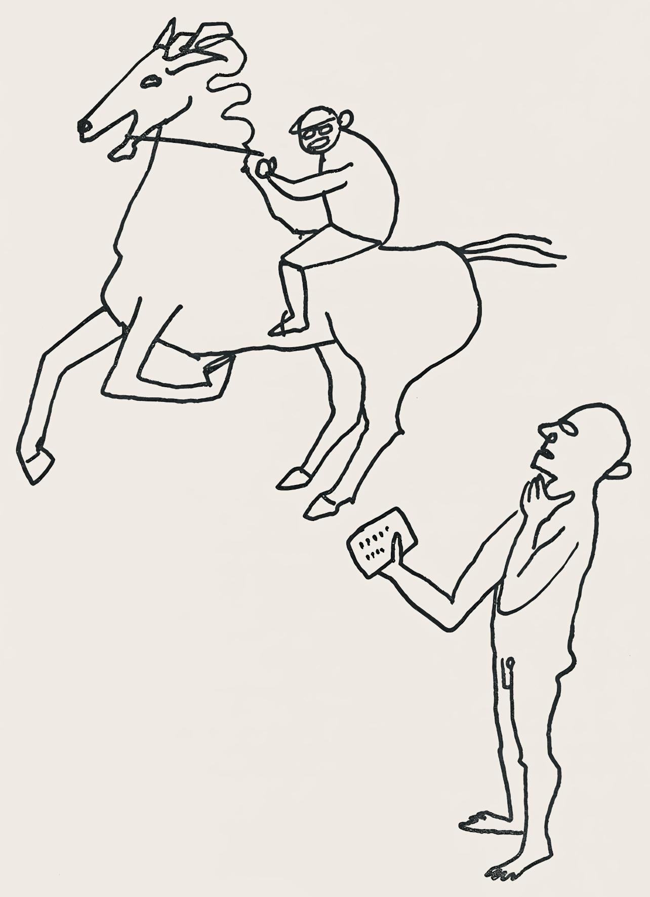 Landscape Print Alexander Calder - Calder, Composition, A Bestiary (après)