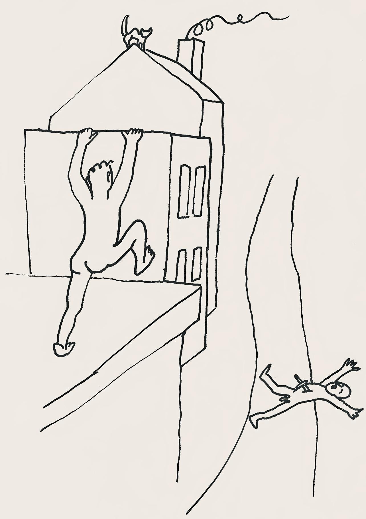 Alexander Calder Landscape Print – Calder, Komposition, Ein Bestiary (after)
