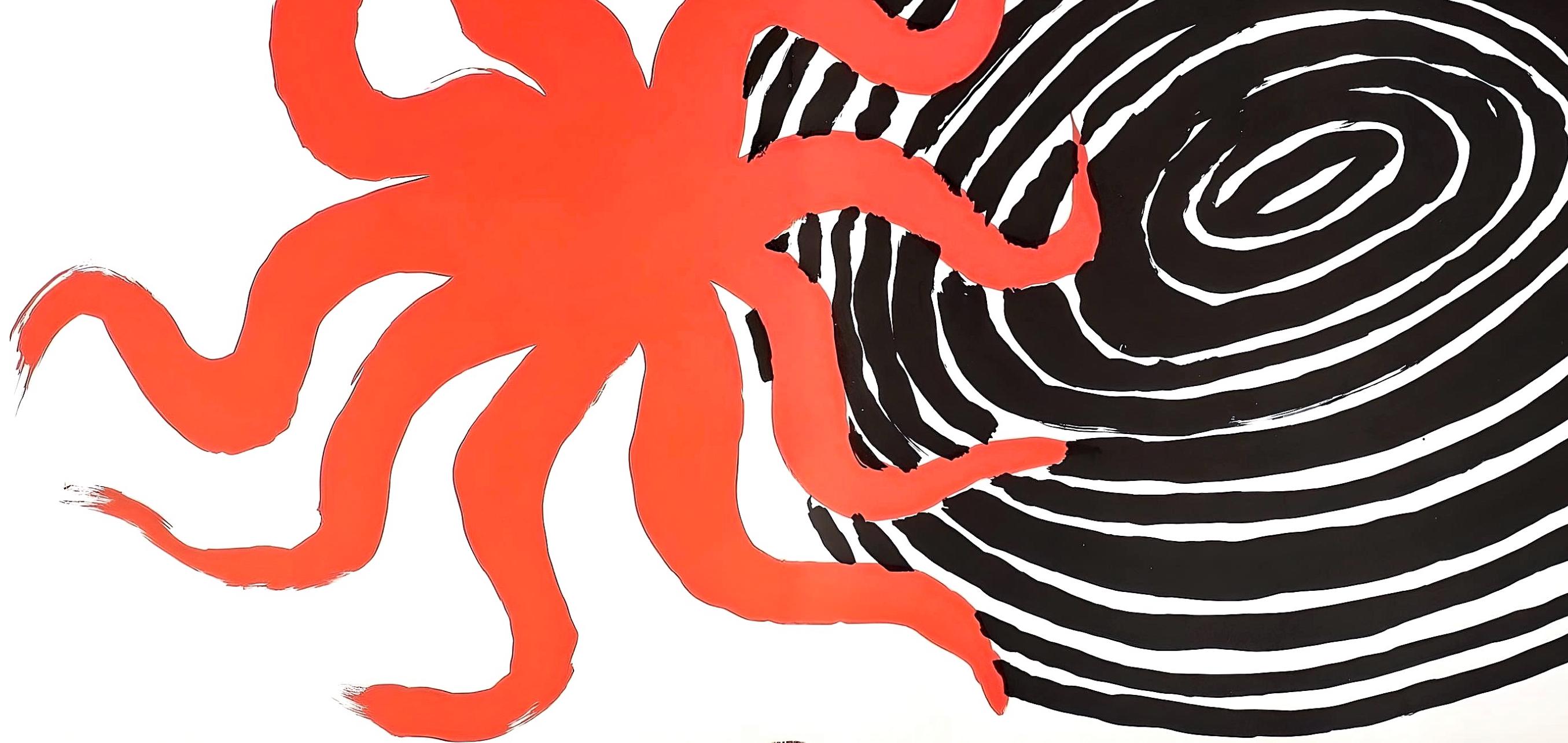 Lithograph on wove paper. Inscription: Unsigned and unnumbered. Good Condition, with centerfold and stitch-marks, as issued. Notes: From the volume, calder autobiographie. Published by Maeght, éditeur, Paris; printed by Arte Adrian Maeght,