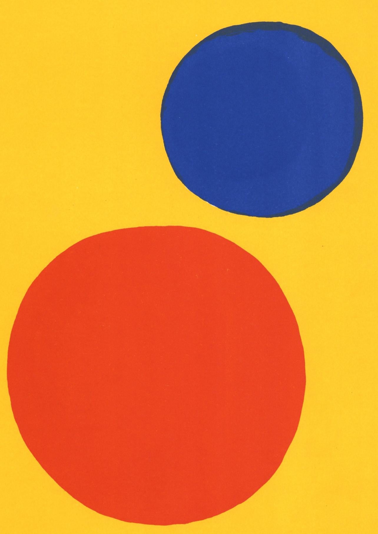 Calder, Composition, Derrière le miroir (d'après) - Print de Alexander Calder