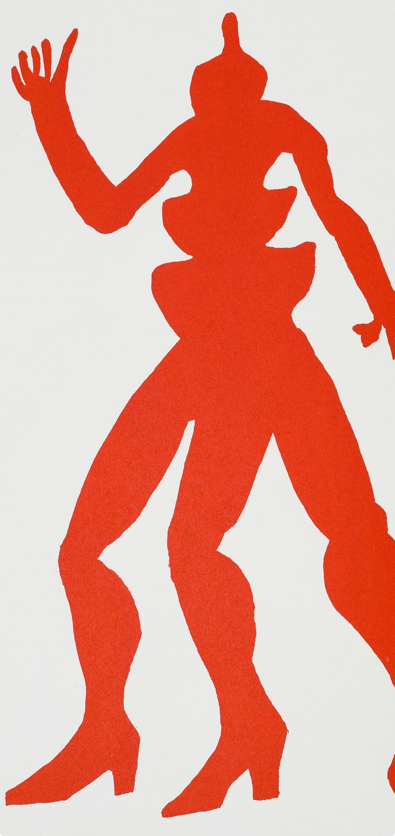 Calder, Composition, Derrière le miroir (d'après) - Print de Alexander Calder
