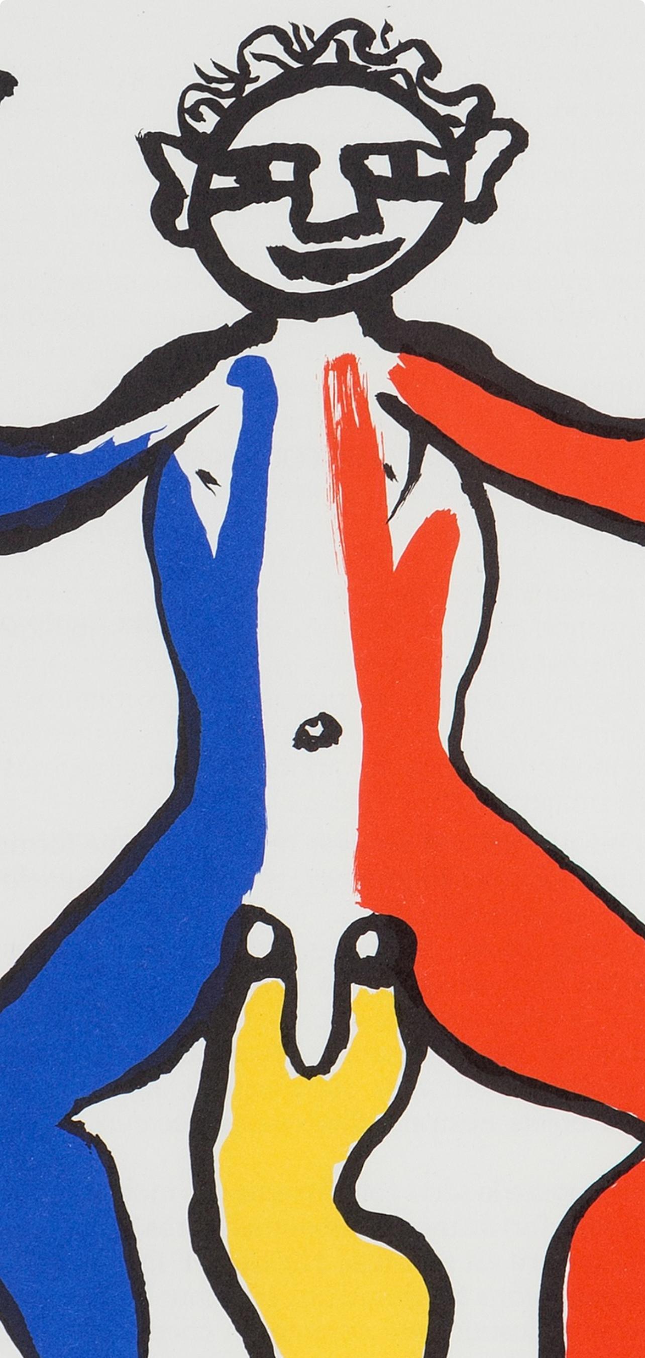 Calder, Composition, Derrière le miroir (d'après) - Print de Alexander Calder