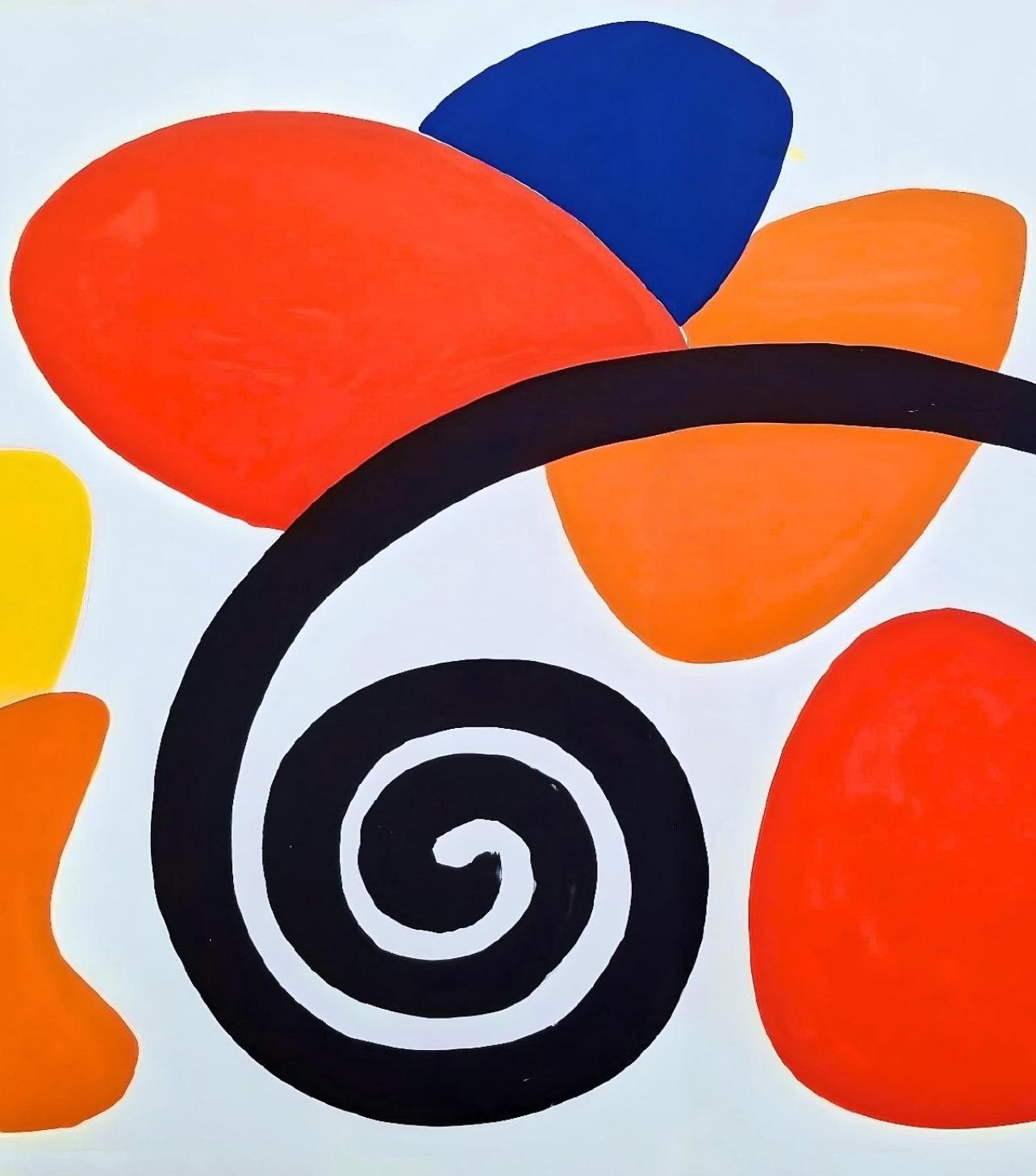 Calder, Composizione, Derrière le miroir (dopo) - Print di Alexander Calder