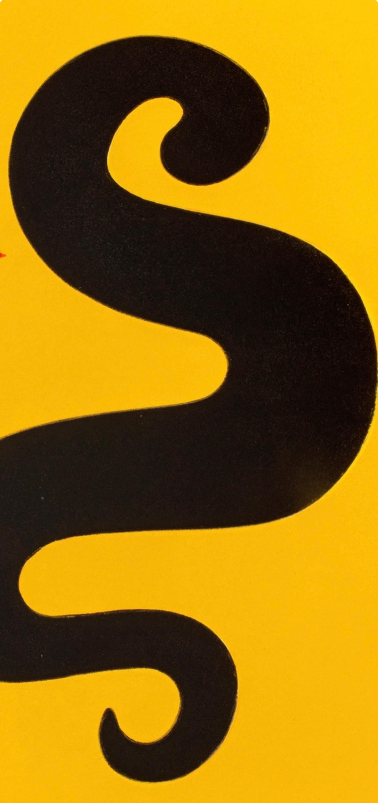 Calder, Composition, Derrière le miroir (d'après) - Print de Alexander Calder