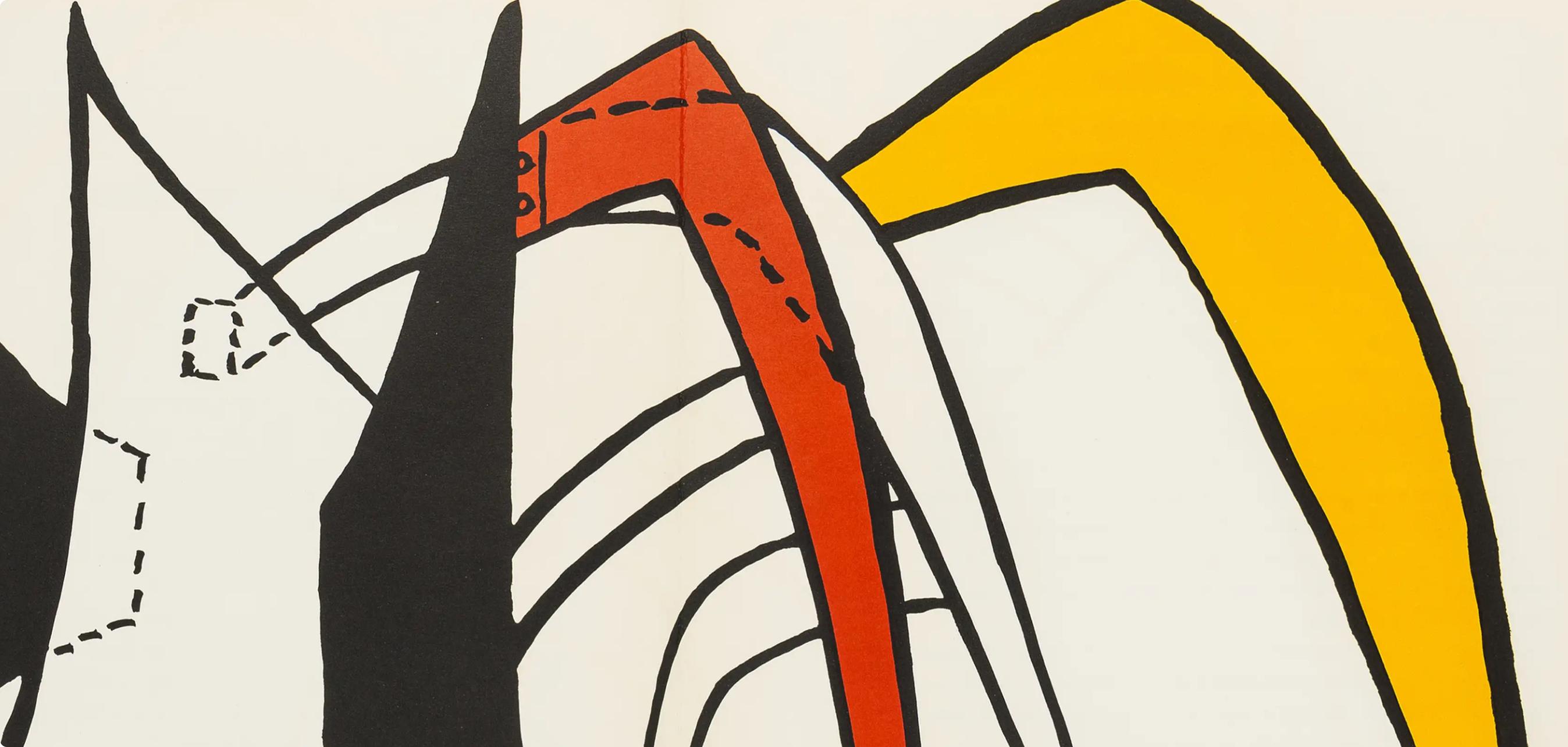 Calder, Composizione, Derrière le miroir (dopo) - Print di Alexander Calder