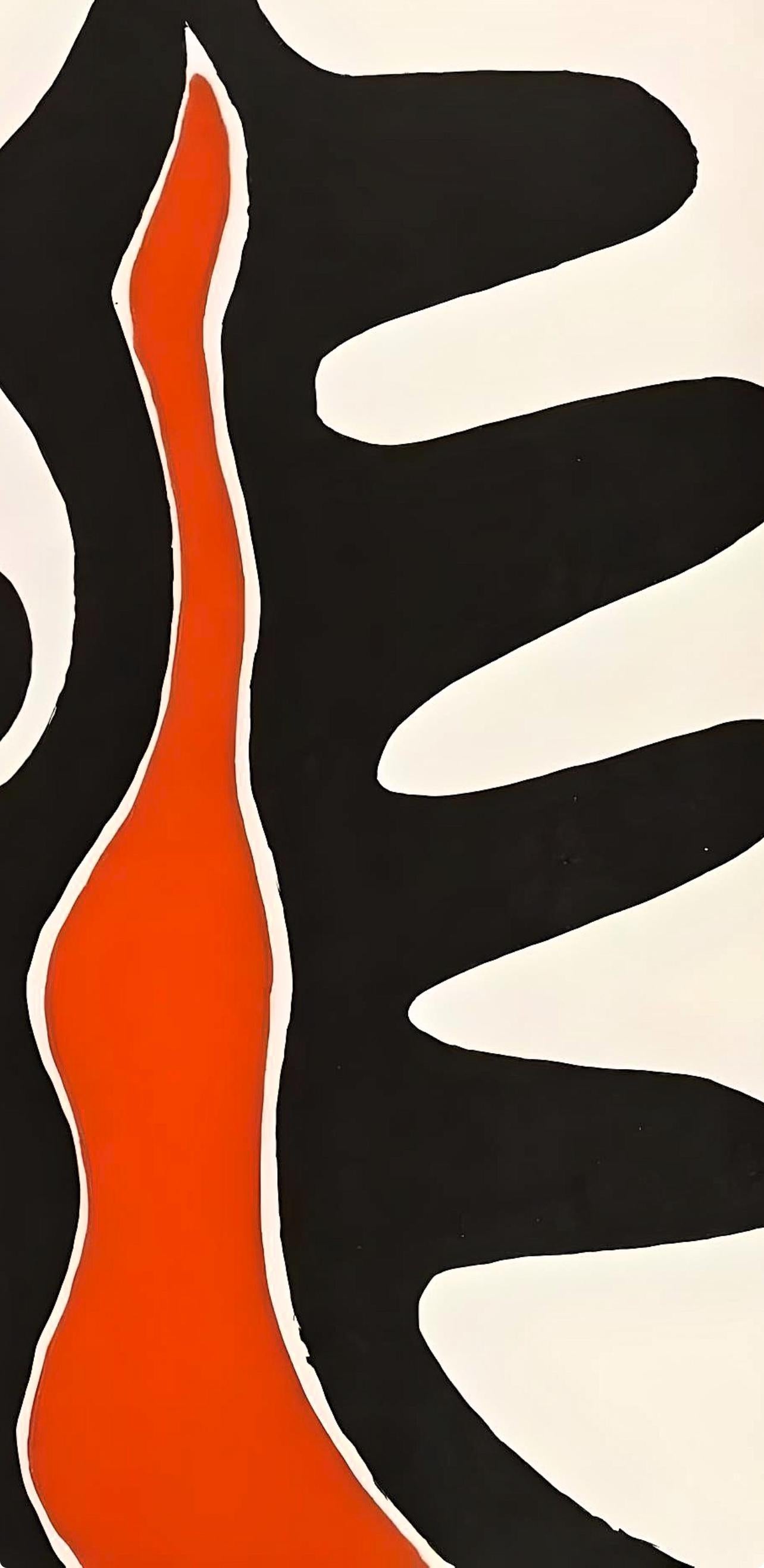 Calder, Composition, Derrière le miroir (d'après) - Moderne Print par Alexander Calder