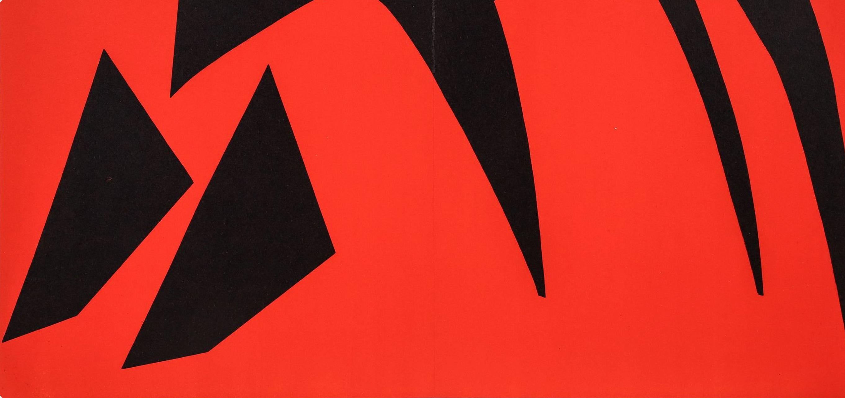 Calder, Composition, Derrière le miroir (d'après) - Moderne Print par Alexander Calder