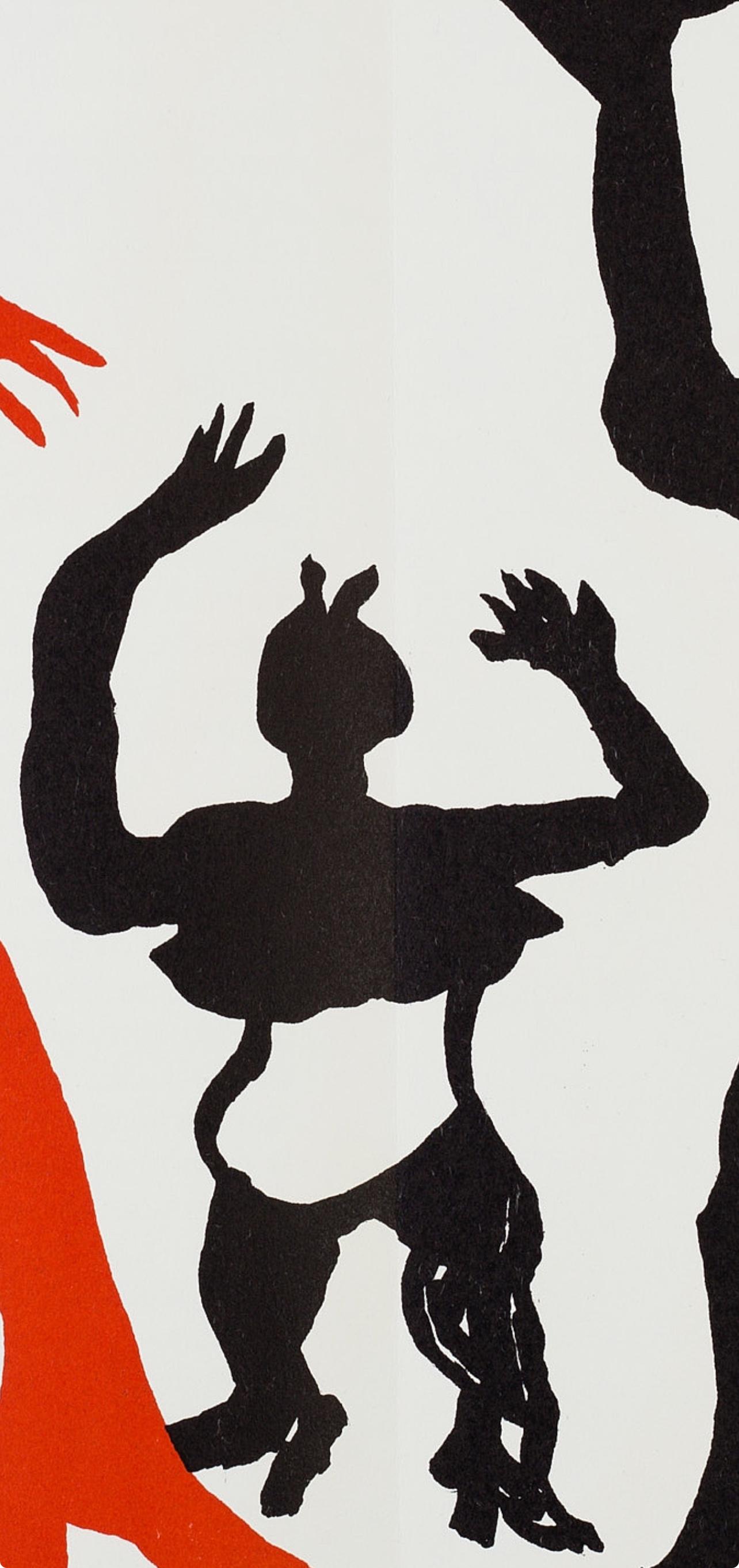 Calder, Composition, Derrière le miroir (d'après) - Moderne Print par Alexander Calder