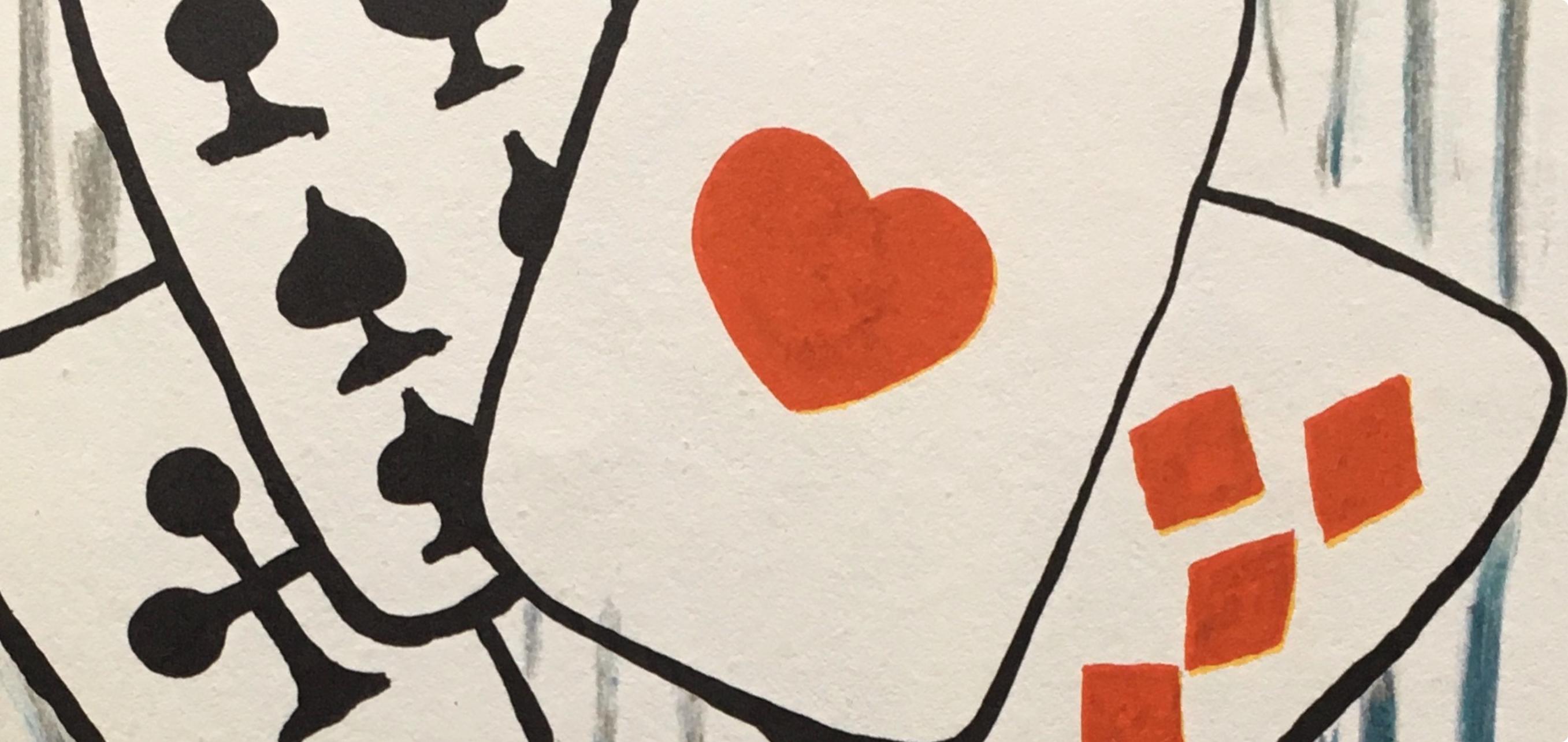 Calder, Composición, Derrière le miroir (después de) - Print Moderno de Alexander Calder