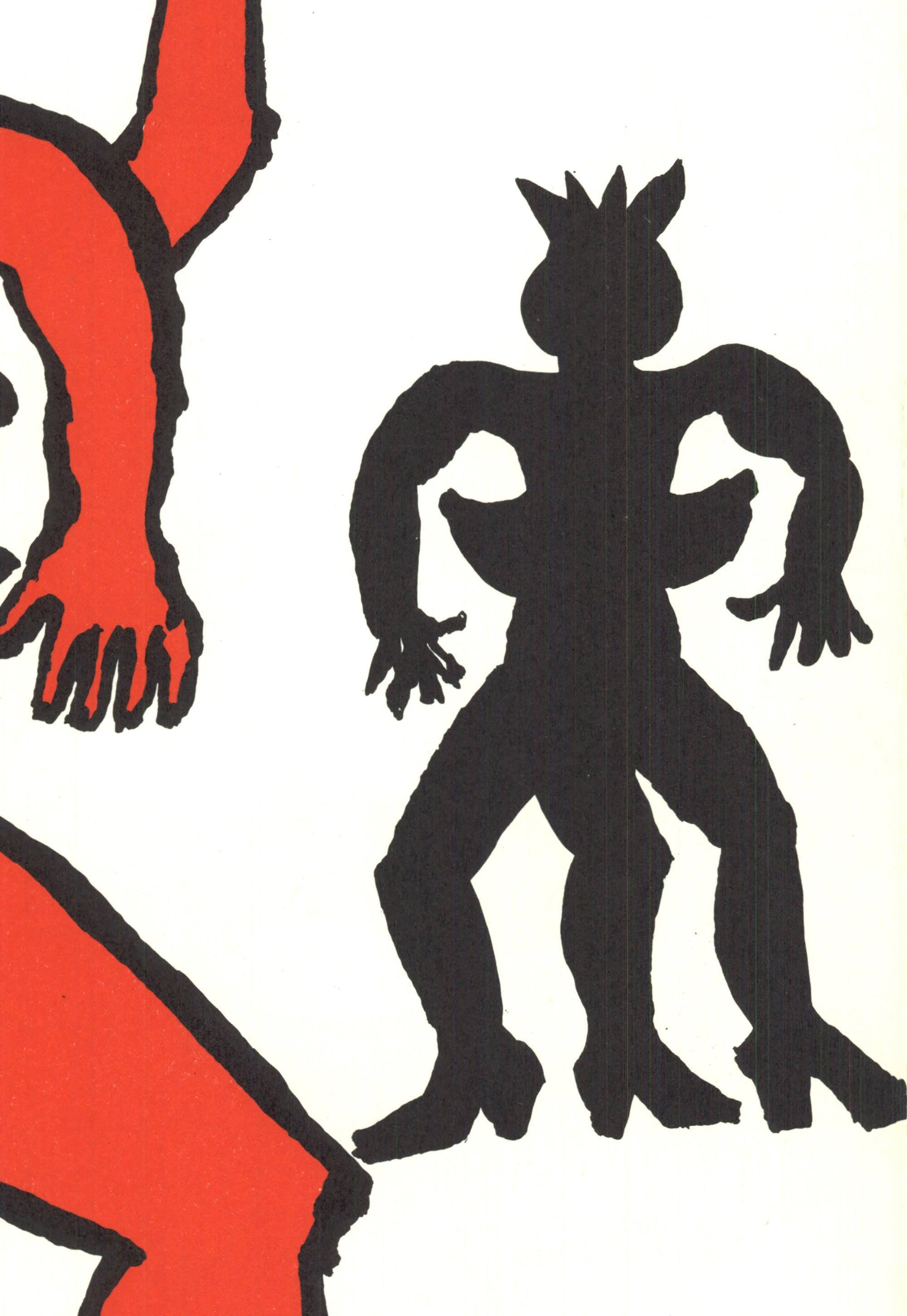 Calder, Composition, Derrière le miroir (d'après) - Moderne Print par Alexander Calder