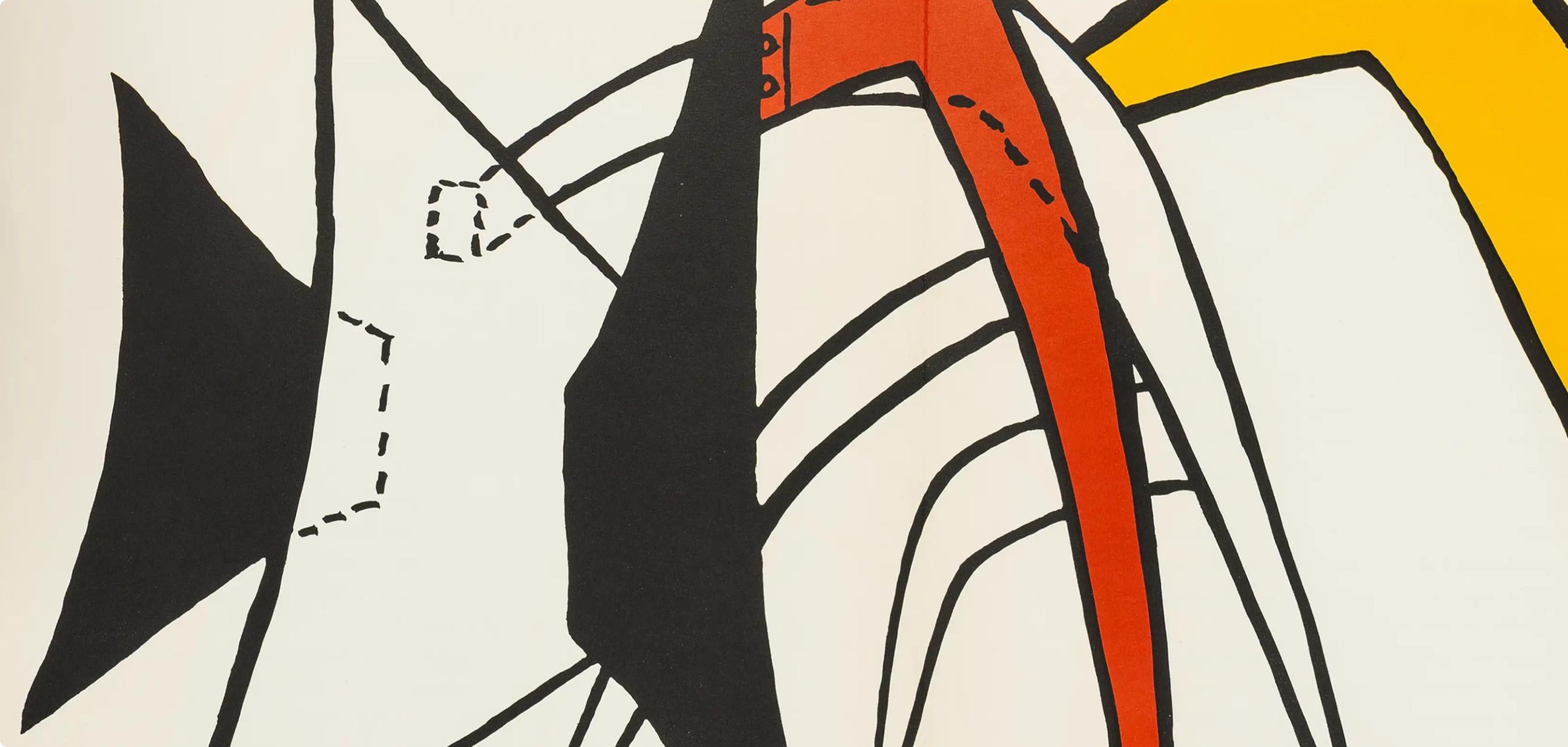 Calder, Composizione, Derrière le miroir (dopo) - Print Moderno di Alexander Calder