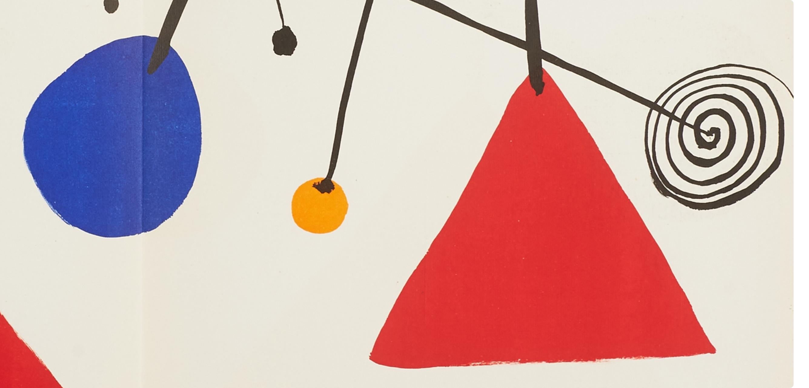 Calder, Komposition, Derrière le miroir (nach) (Beige), Still-Life Print, von Alexander Calder