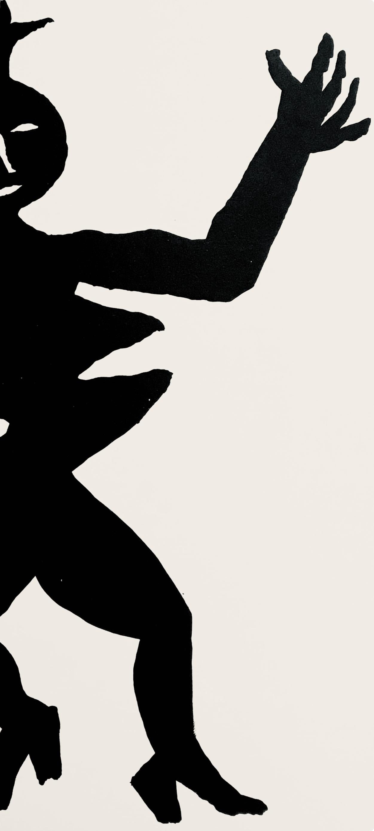 Calder, Composition, Derrière le miroir (after) - White Abstract Print by Alexander Calder
