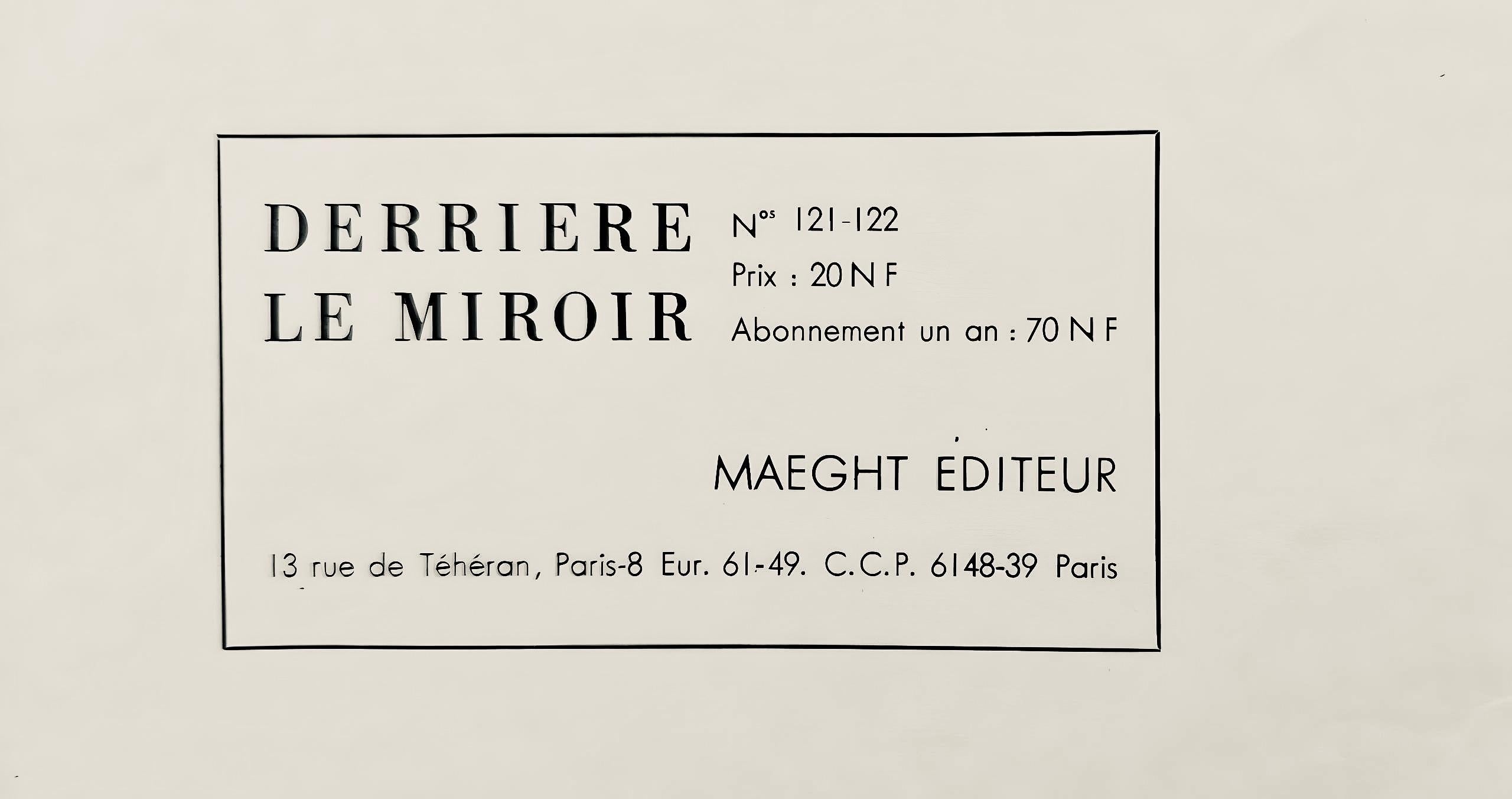 Calder, Composition, Derrière le miroir (d'après) en vente 1