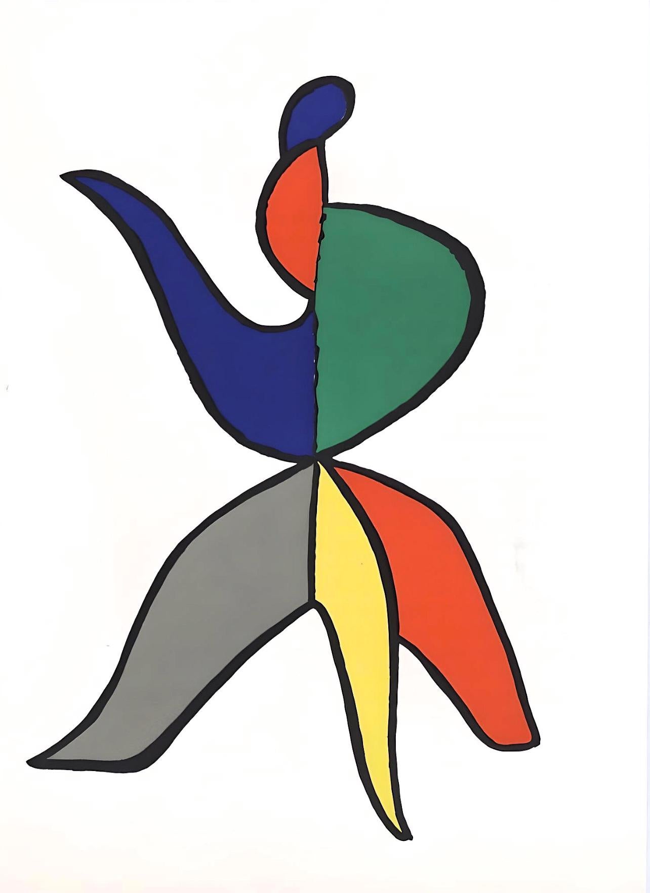 Alexander Calder Abstract Print - Calder, Composition, Derrière le miroir (after)