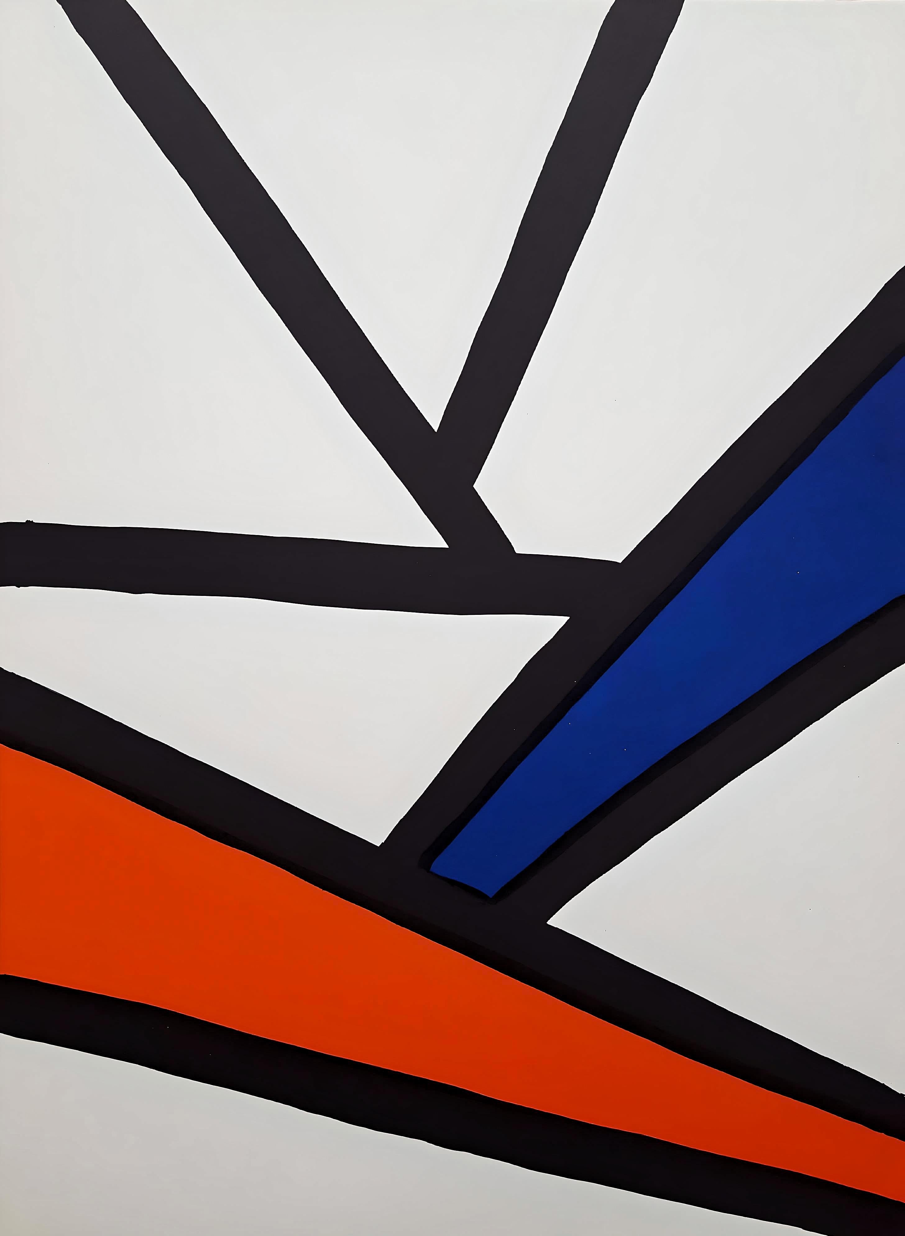 Alexander Calder Abstract Print - Calder, Composition, Derrière le miroir (after)