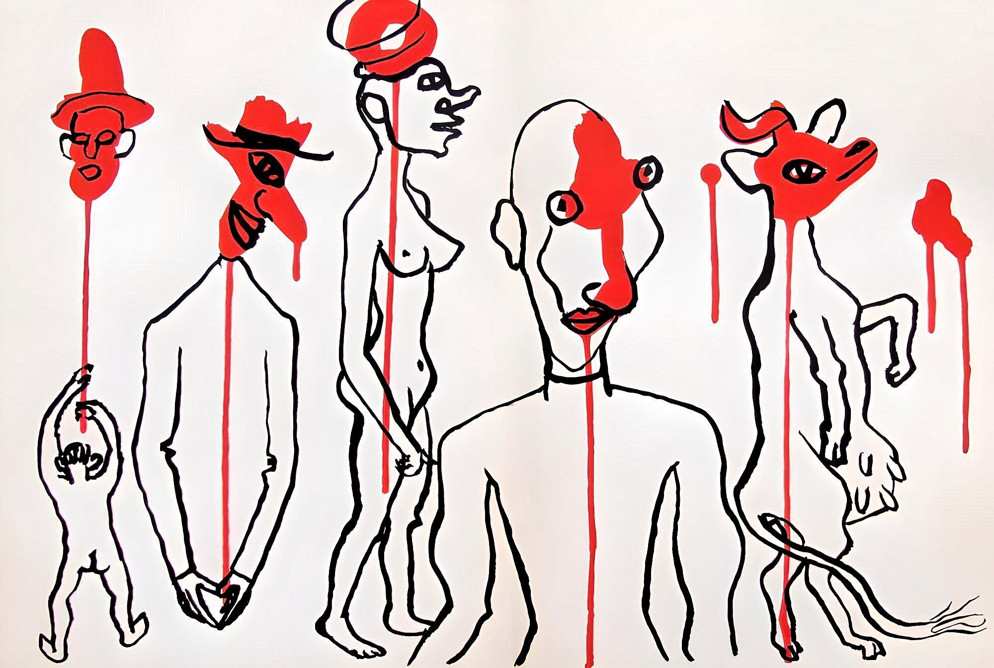 Alexander Calder Abstract Print – Calder, Komposition, Derrière le miroir (nach)