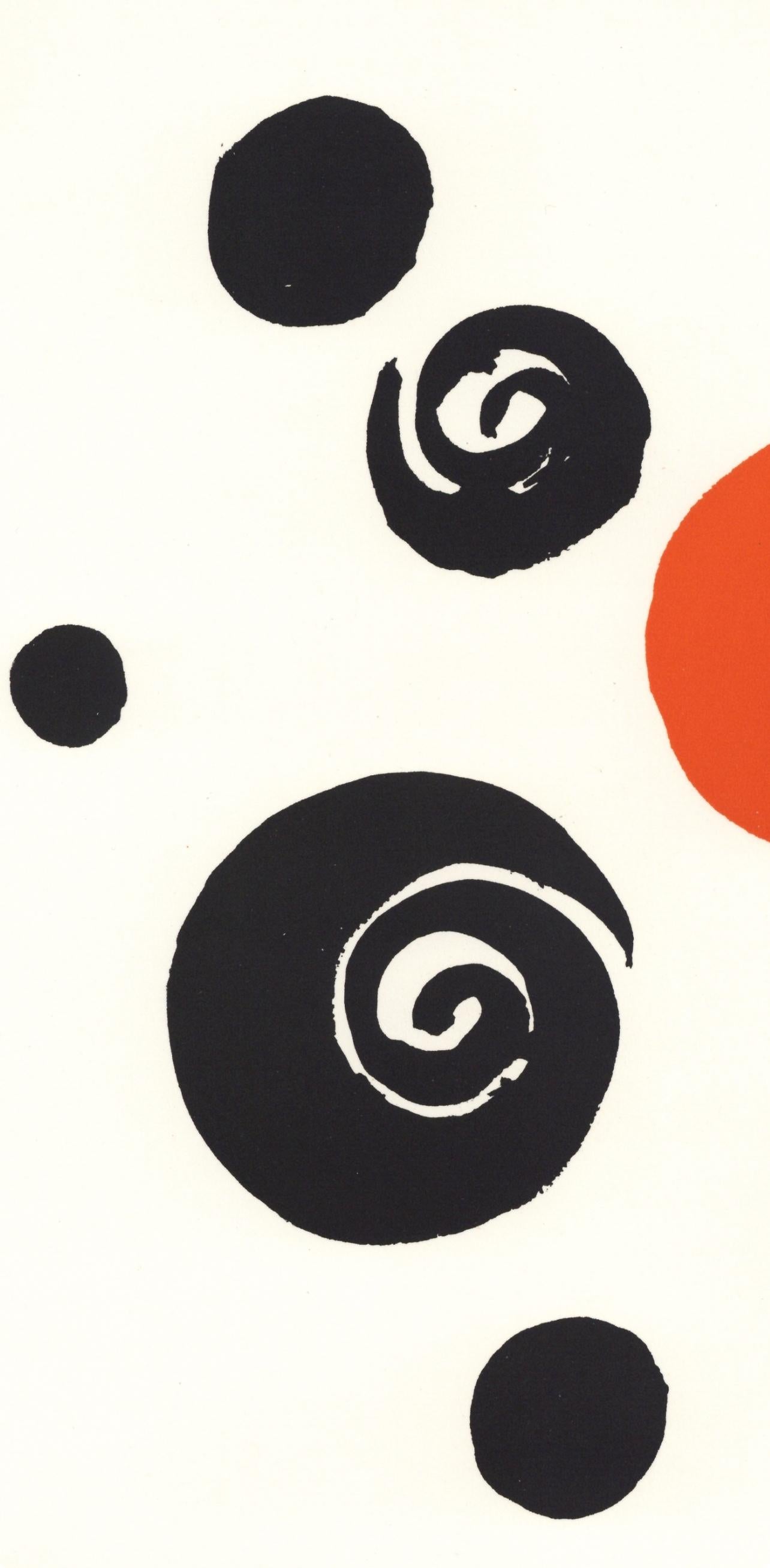 Calder, Composition, Musée National d'Art Moderne, Paris (after) - White Abstract Print by Alexander Calder