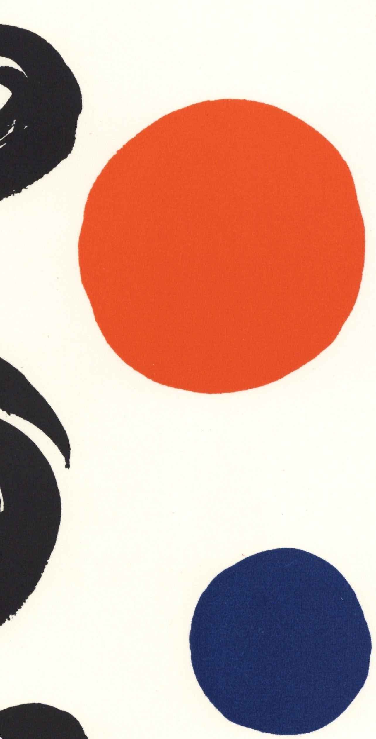 Lithograph on vélin paper. Paper Size: 12.5 x 9.25 inches. Inscription: Unsigned and unnumbered, as issued. Notes: From the album, Calder. Published and printed by Musée National d'Art Moderne, Paris, and The Solomon R. Guggenheim Museum, New York,