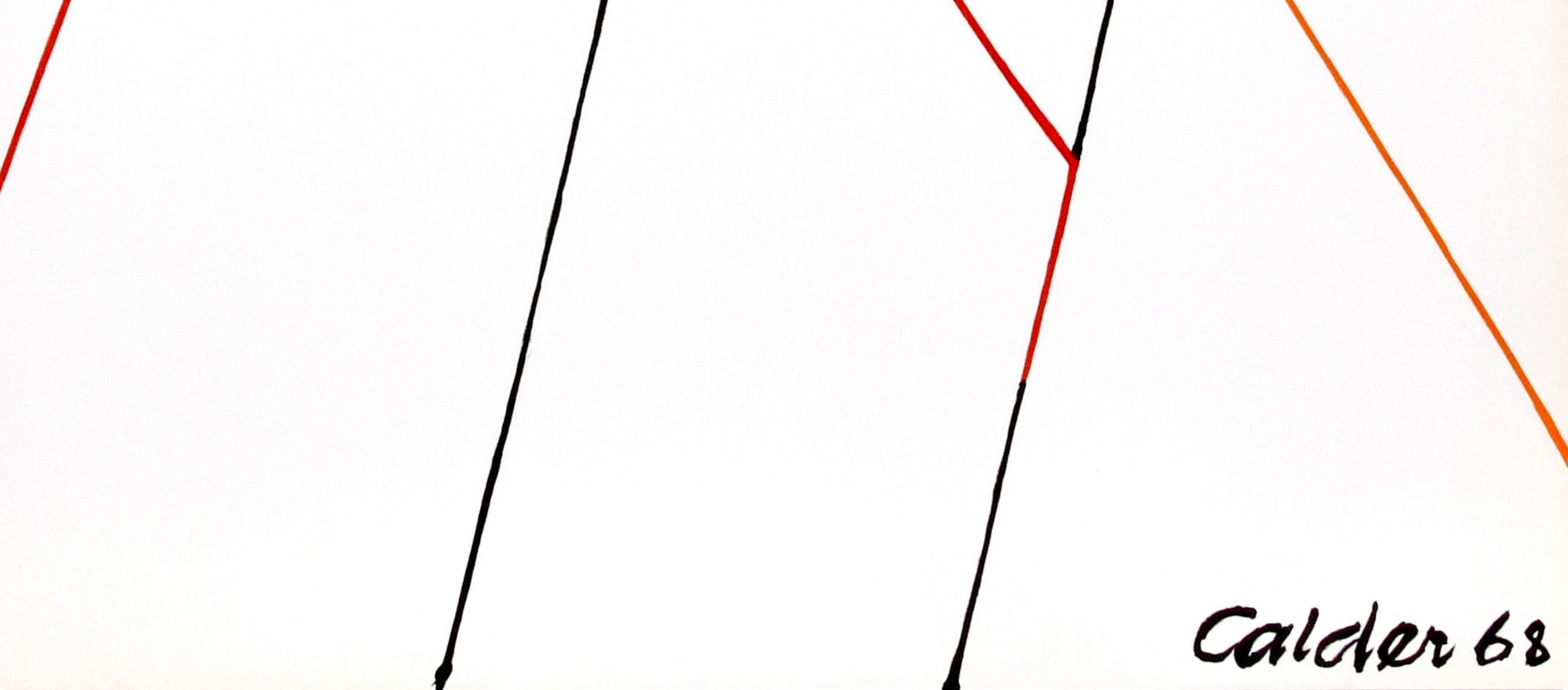 Calder, Komposition, The Collector's Guild Ltd. (nach) (Schwarz), Abstract Print, von Alexander Calder