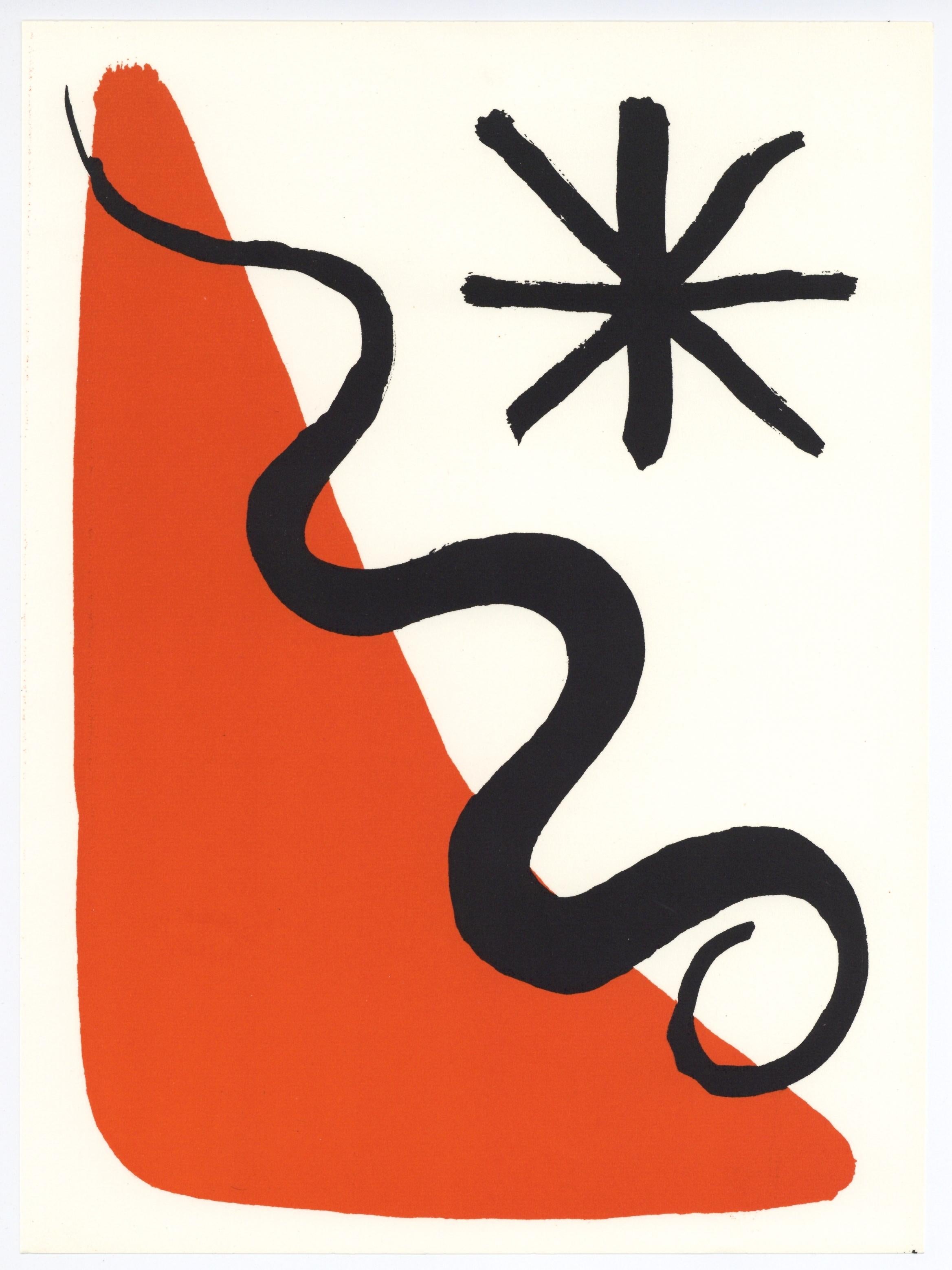 Alexander Calder Still-Life Print - Calder, Composition w/Serpent, Musée National d'Art Moderne, Paris, 1965 (after)