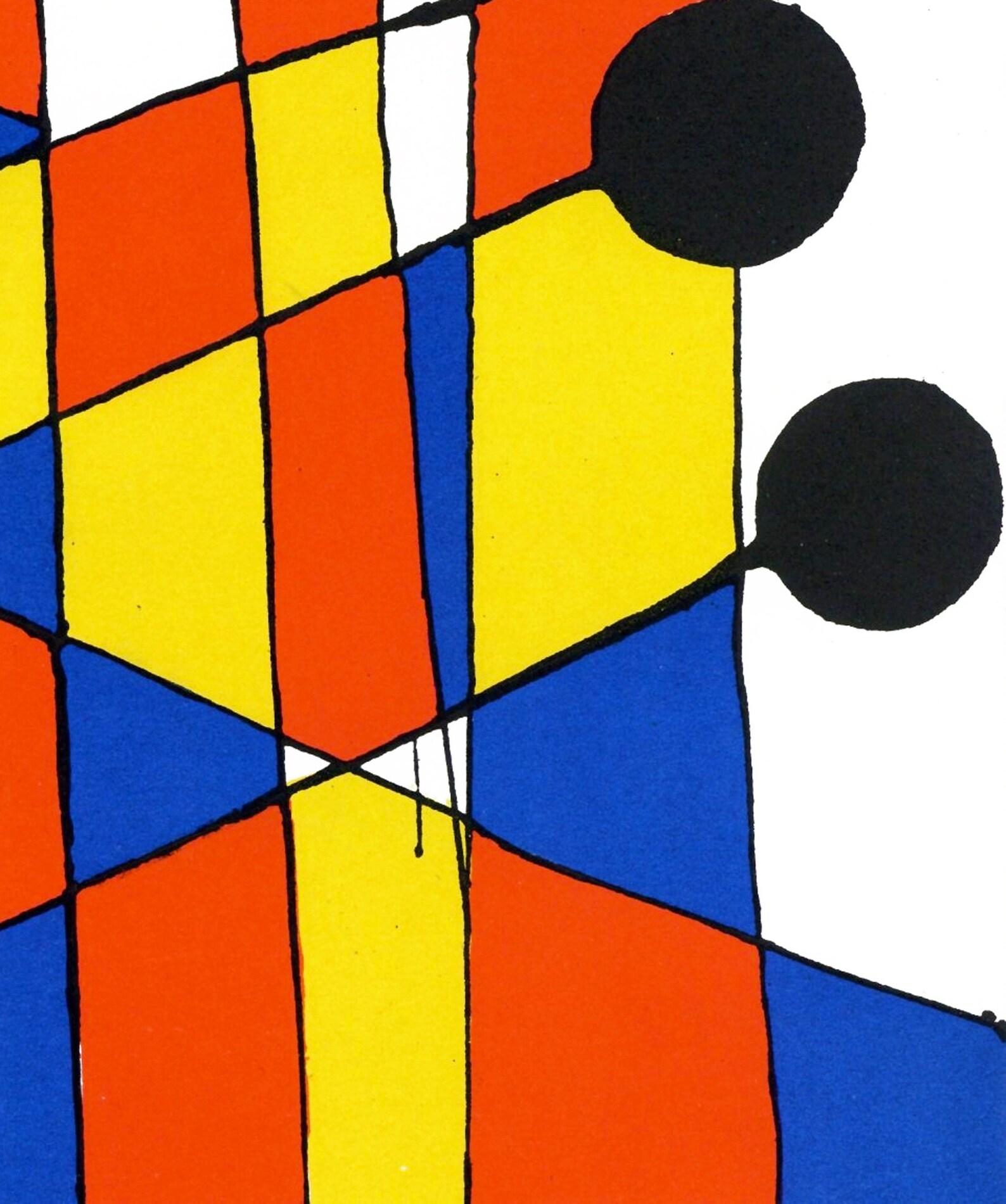 Calder, Composition, XXe Siècle (d'après) - Moderne Print par Alexander Calder