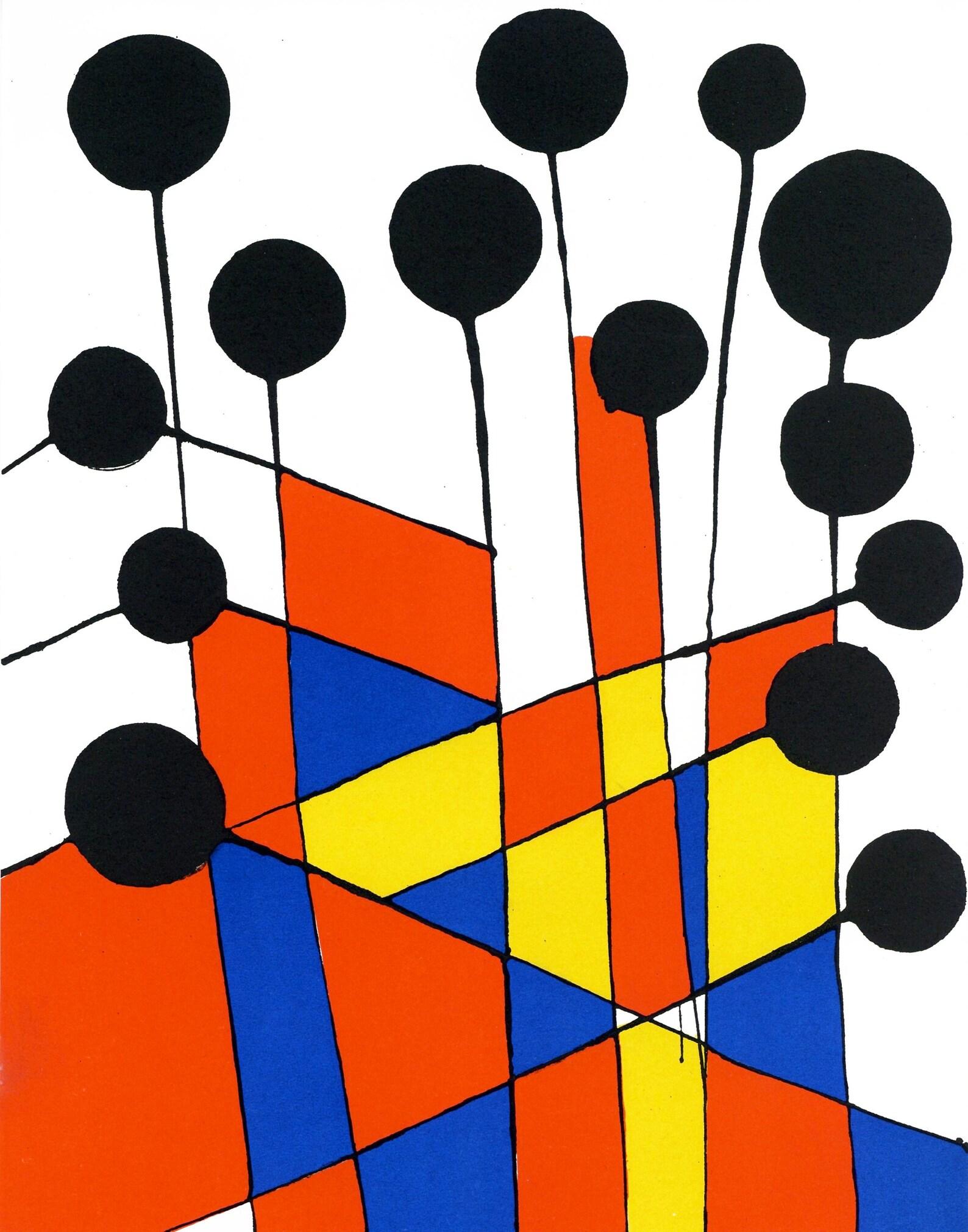 Alexander Calder Abstract Print - Calder, Composition, XXe Siècle (after)