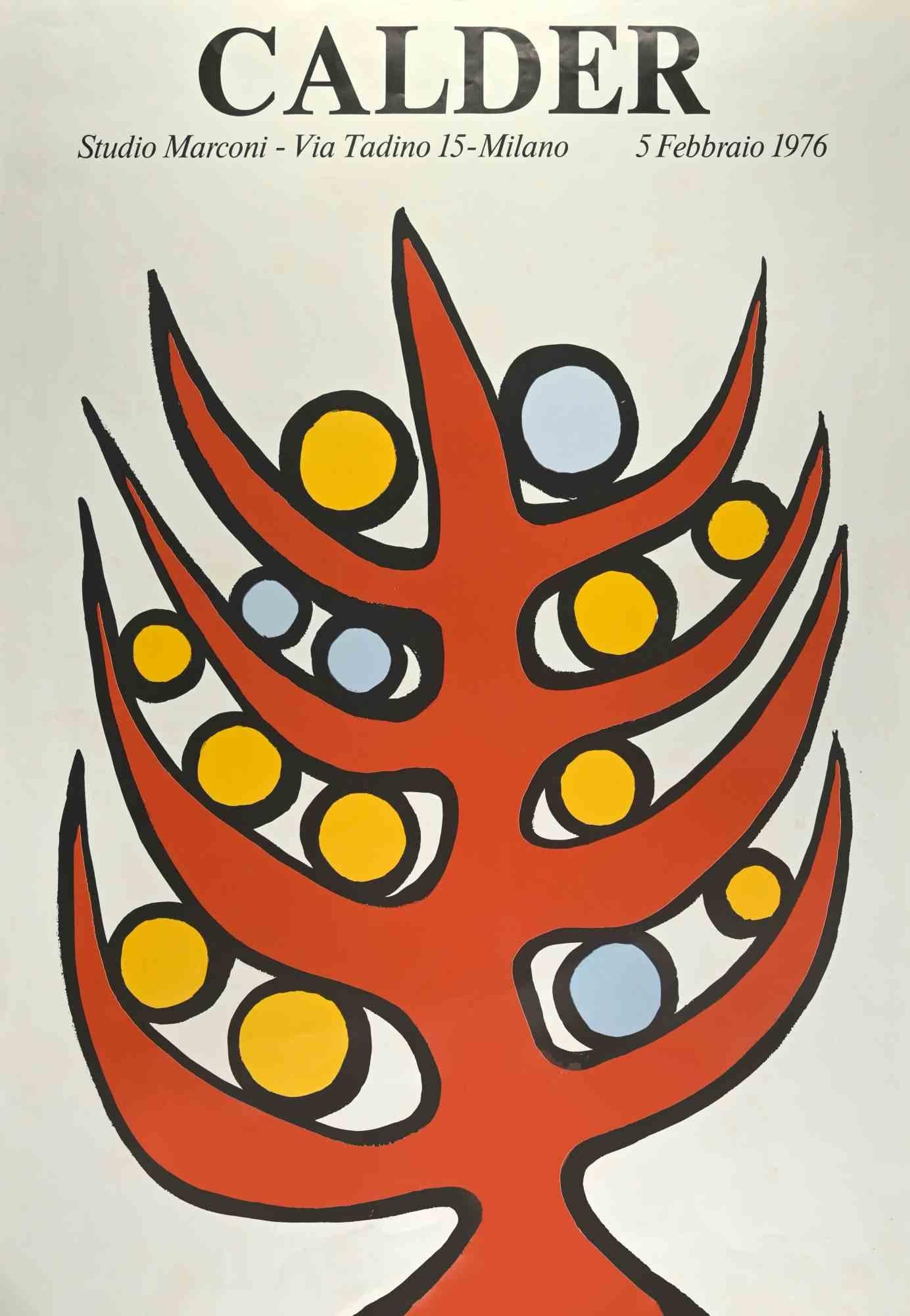 Calder Exhibition Print è una stampa serigrafica realizzata da  Alexander Calder nel 1976.

Buone condizioni, a parte qualche piegatura e qualche graffio.

Questa bellissima e colorata stampa è stata realizzata in occasione della mostra dell'artista