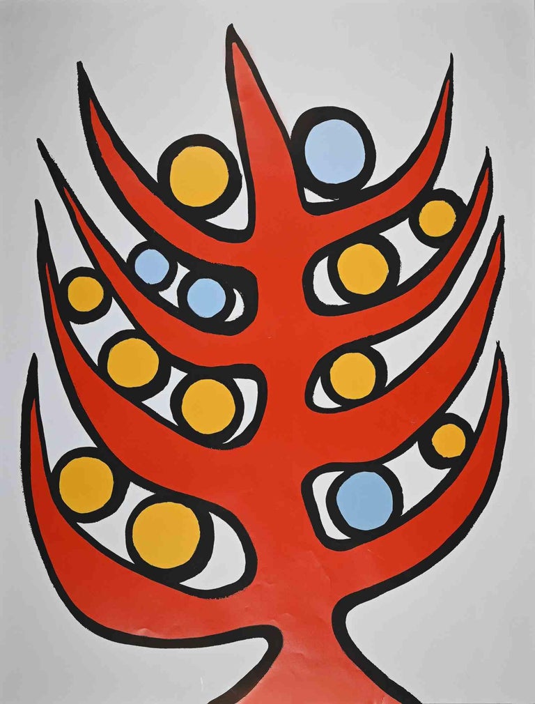 Calder Exhibition Print Screen Print 1976 For Sale at 1stDibs