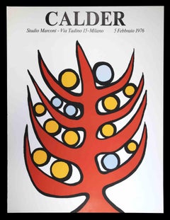 Calder Exhibition Print - Vintagel Offset Poster - 1976