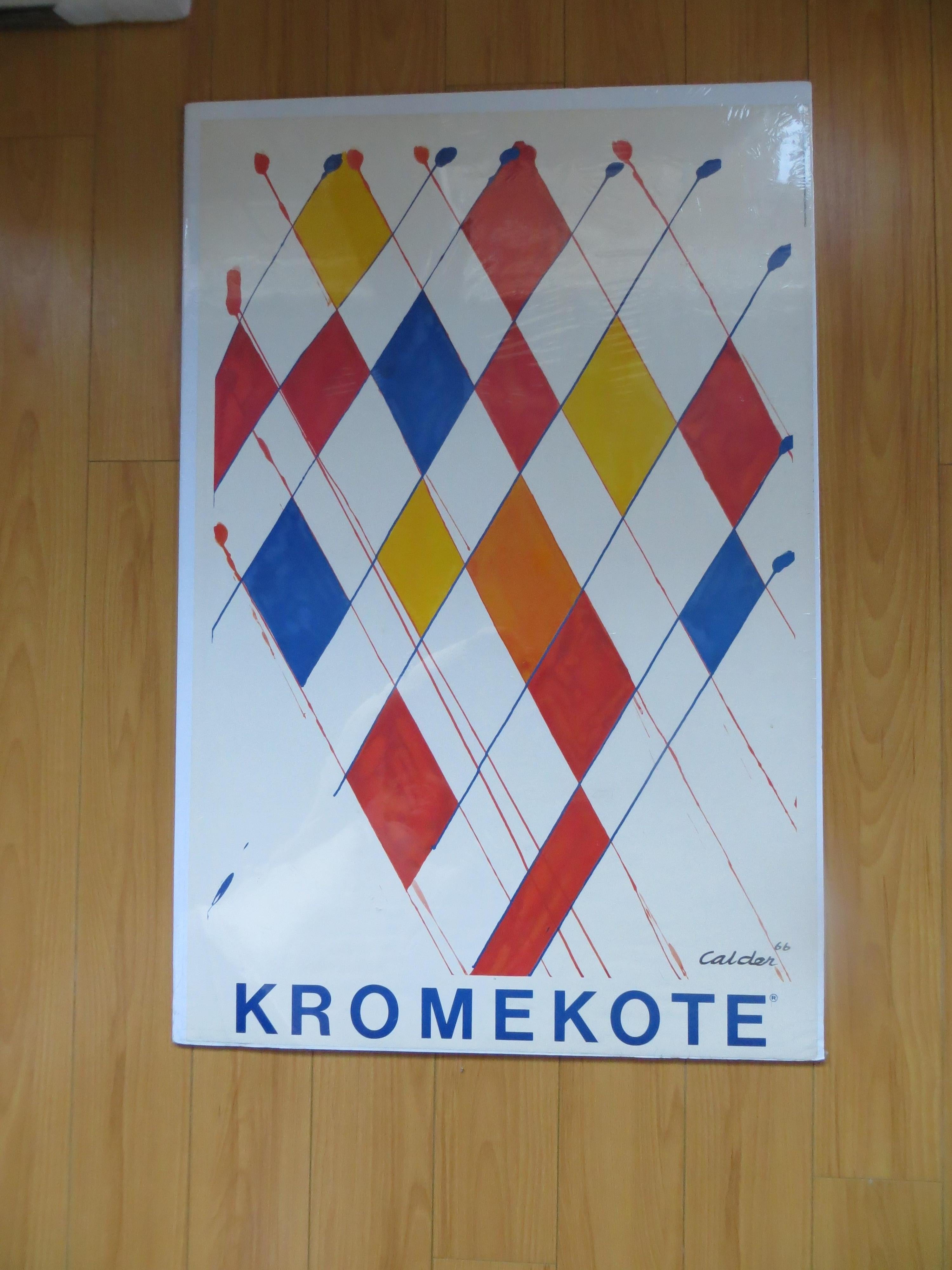 Affiche de Calder Kromekote, lithographie  Calder - Abstrait Print par Alexander Calder