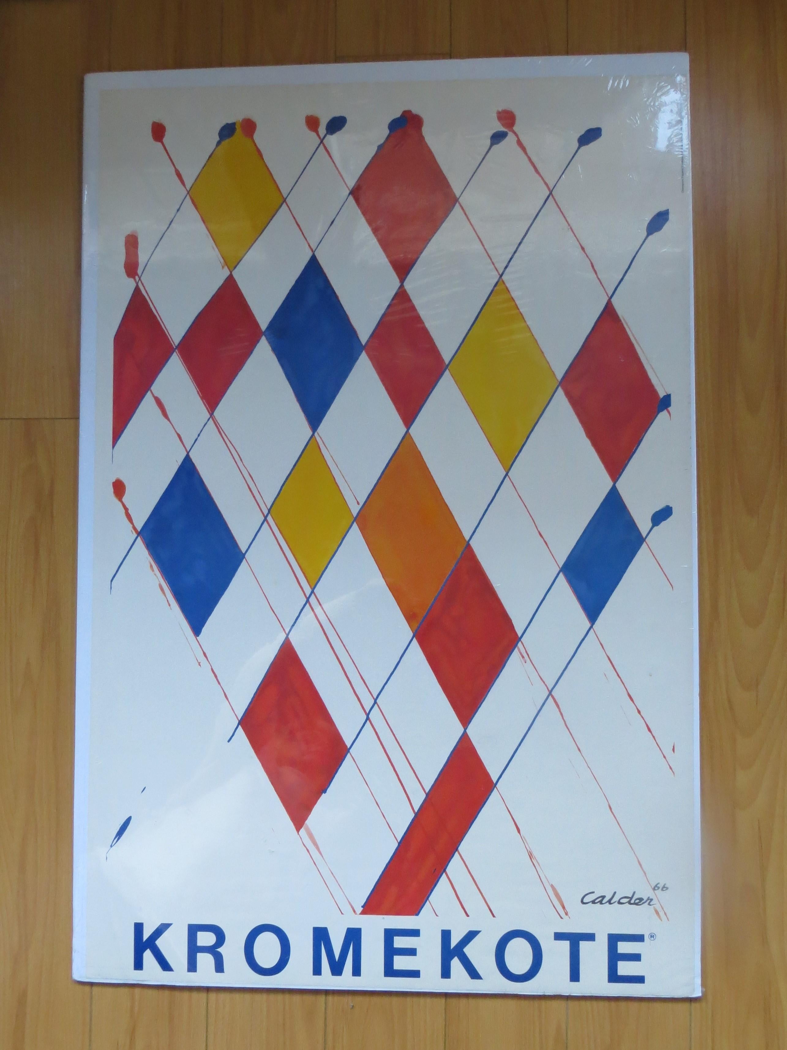 Lithographie sur papier.
Une lithographie d'Alexander Calder.
Llithographie imprimée en couleurs sur papier.Artiste : Alexander Calder, Américain (1898 - 1976)
Médium : Poster sur carton
Taille : 95,89 x 62,87 cm (37,75 x 24,75 in)
Le Kromekote est